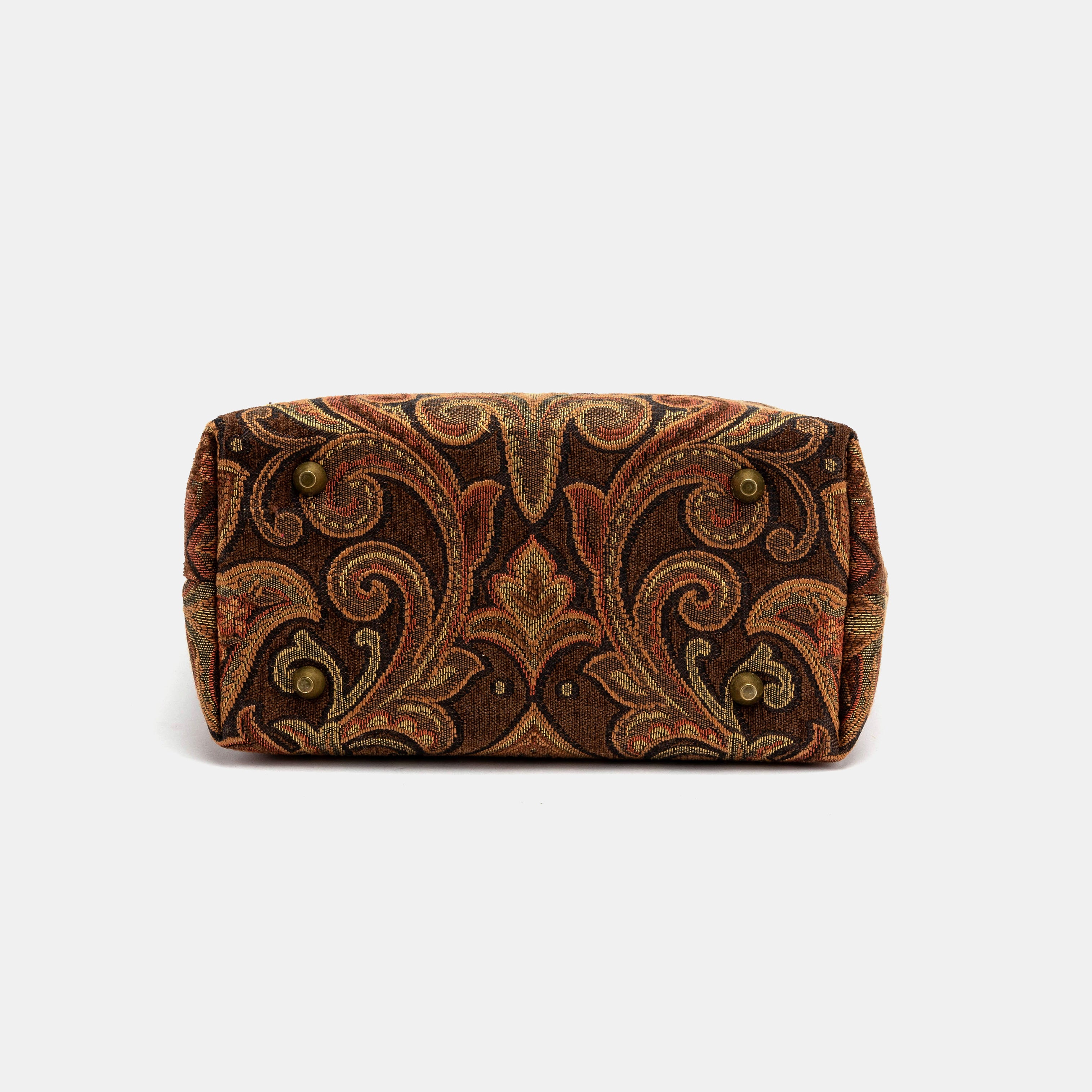 Damask D. Brown Everyday Tote Bag Carpetbag of America bottom