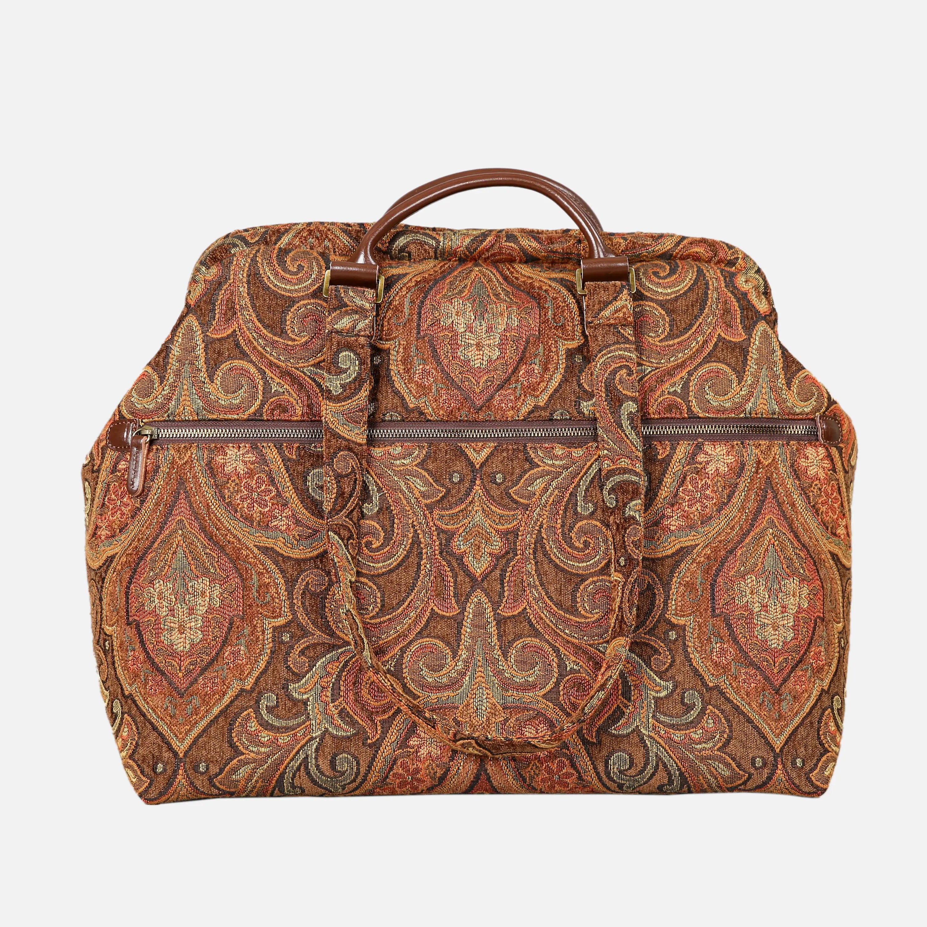 Damask D. Brown Knitting Project Bag  of America-back