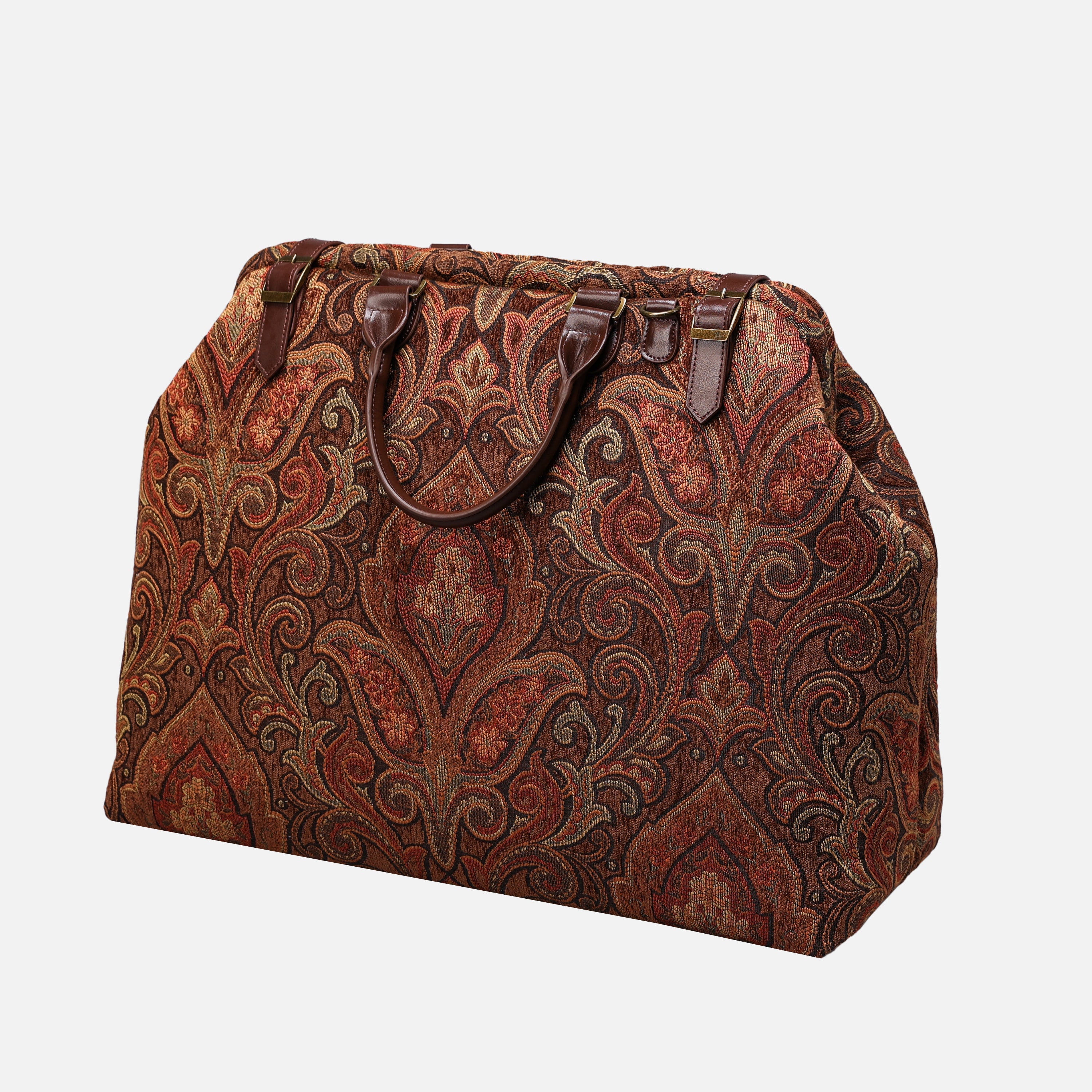 Damask D. Brown Men's Carpetbag of America Front side-3