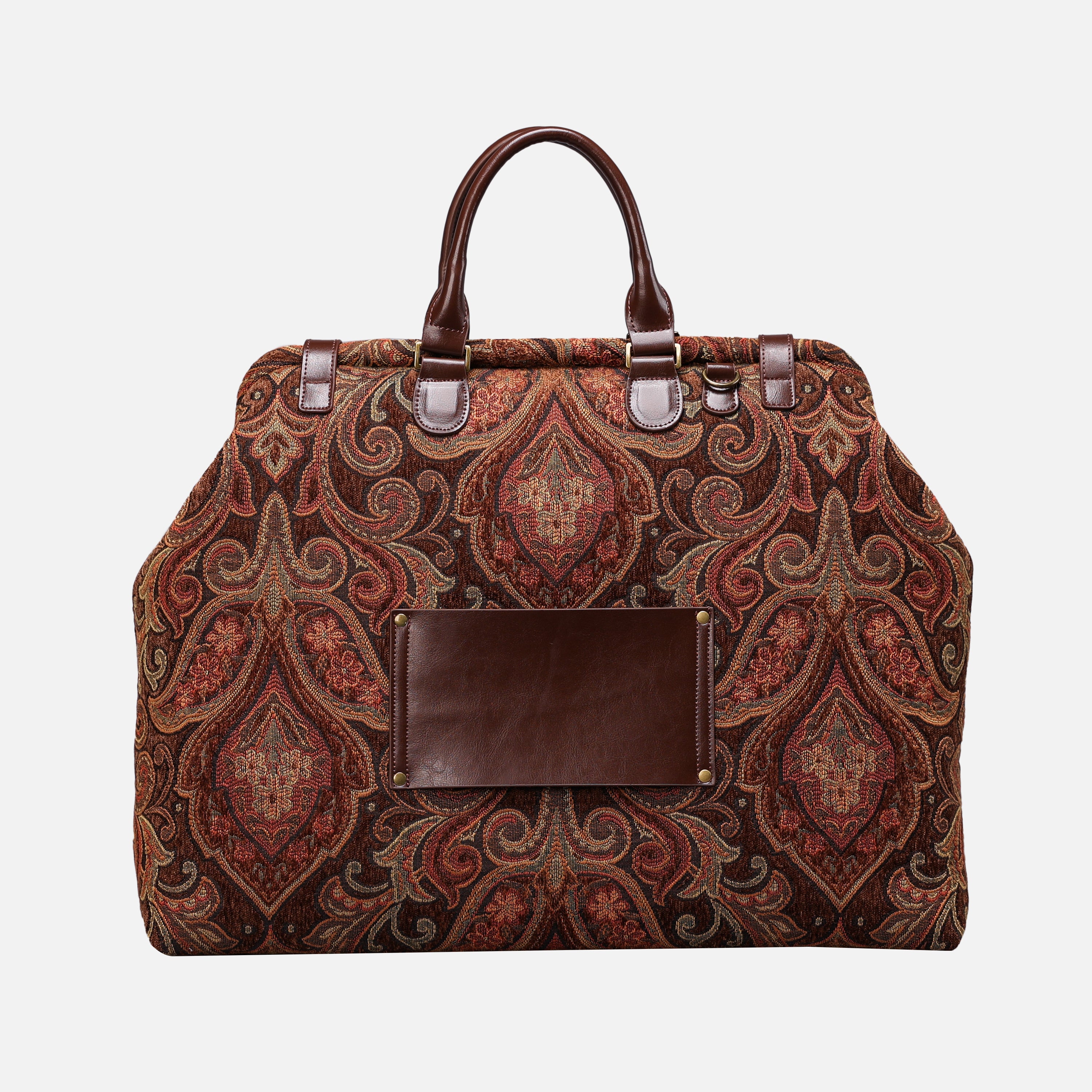 Damask D. Brown Men's Carpetbag of America back-4