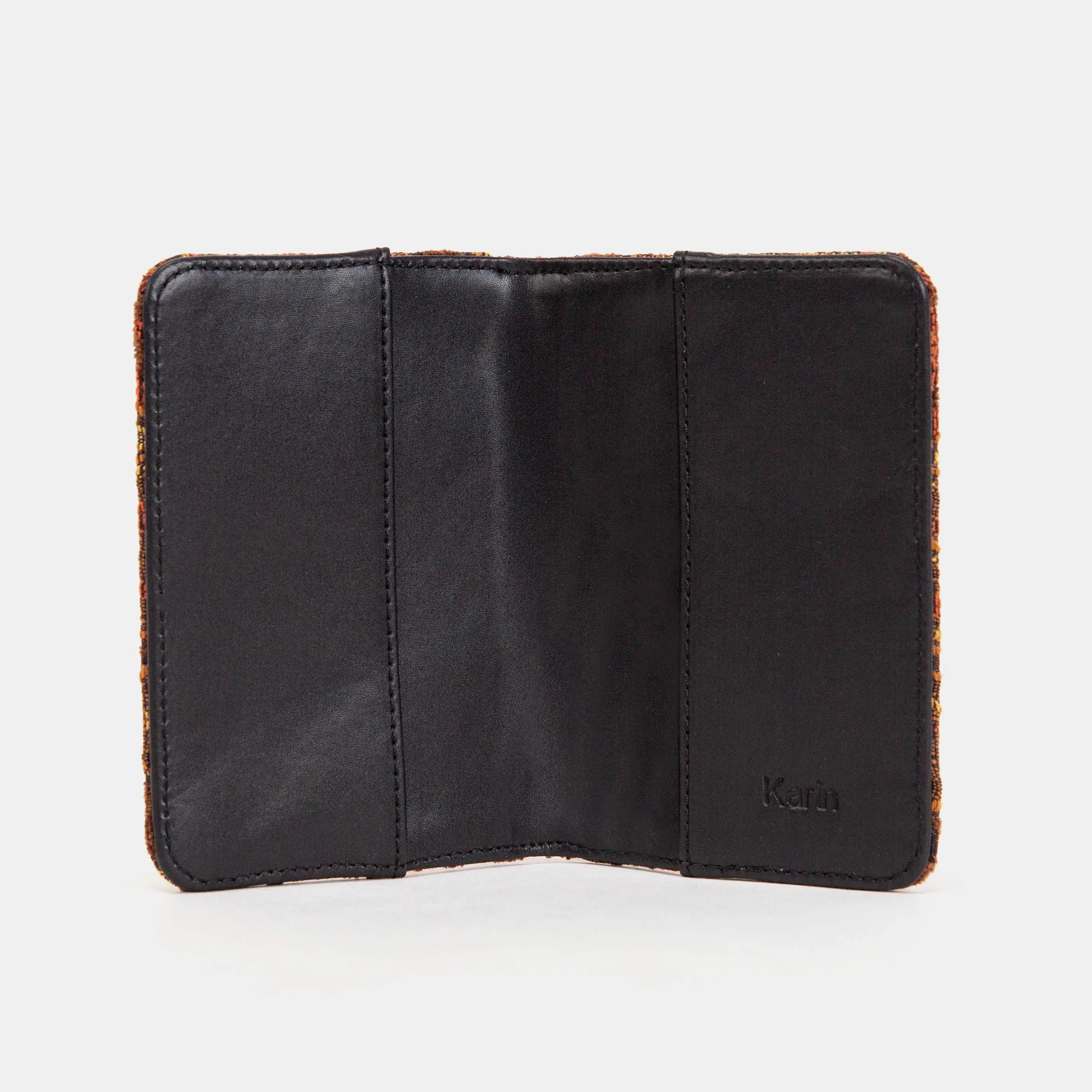 Damask D. Brown Passport Cover of America inside