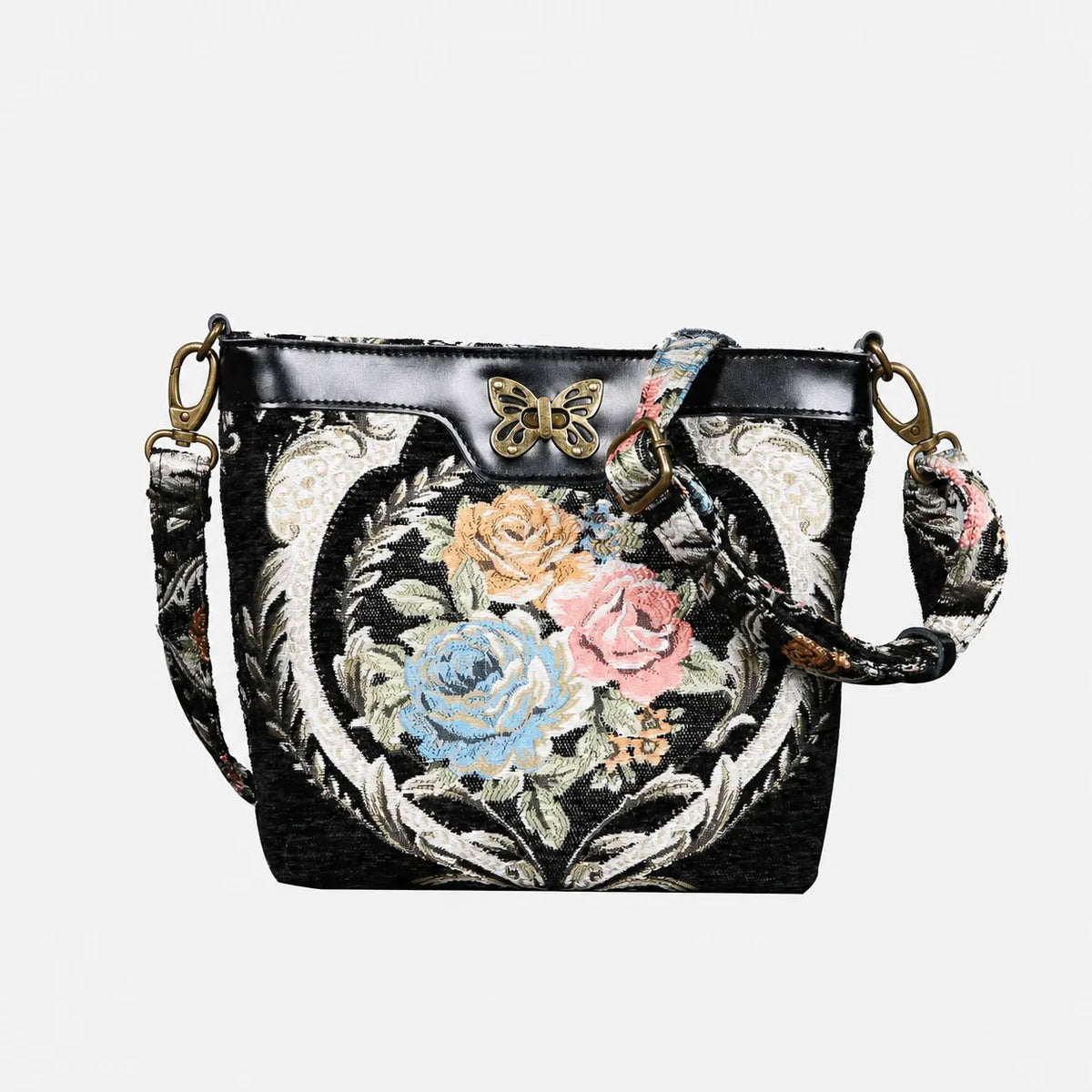 Eternal Elegance Blk Carpet Crossbody Bag carpet bag MCW Handmade of America main