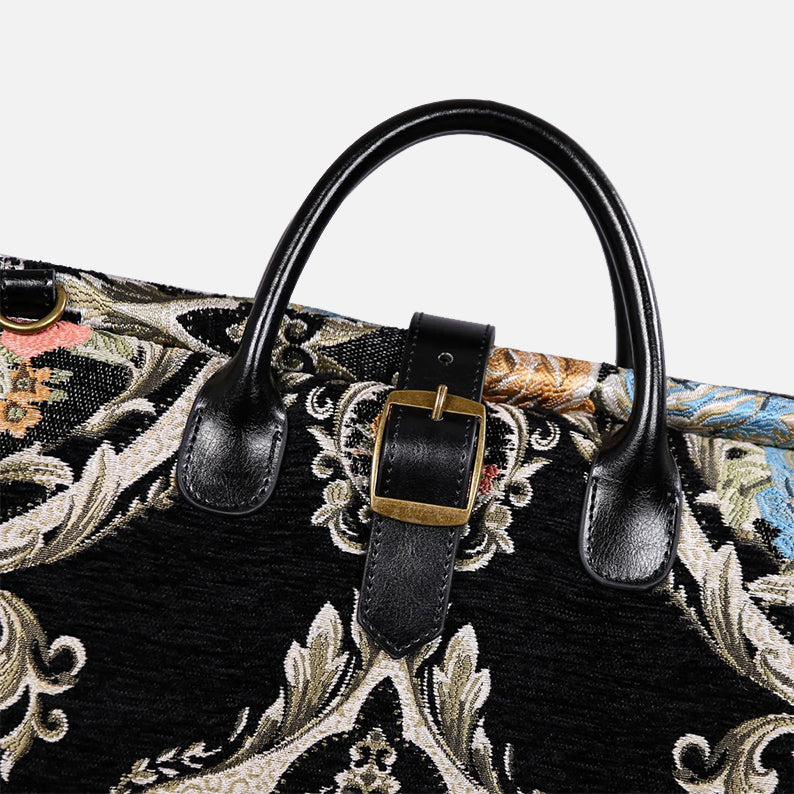 Eternal Elegance Black Carpet Garment Bag carpet bag of America handle