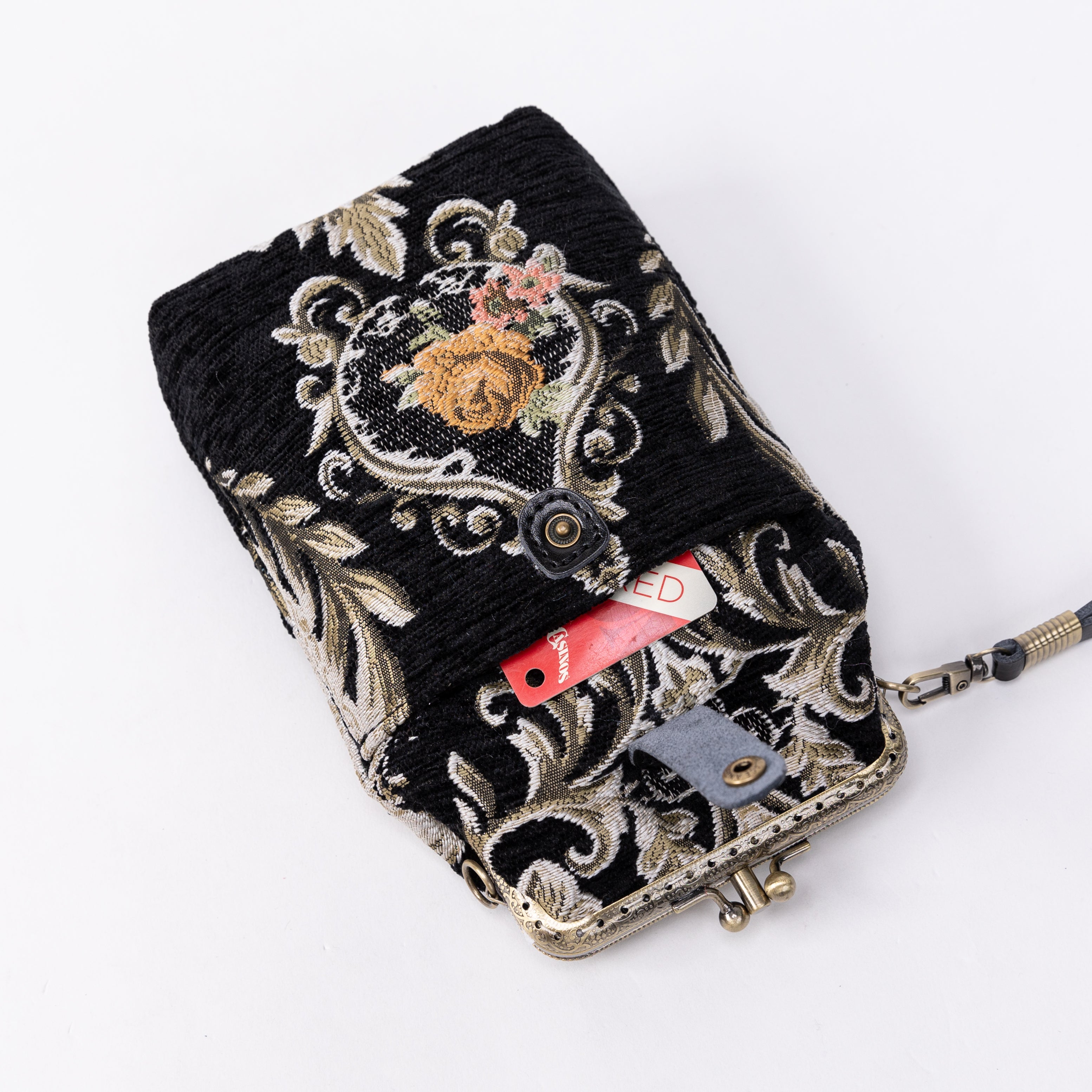 Eternal Elegance Black Carpet Phone Case Carpetbag of America pocket