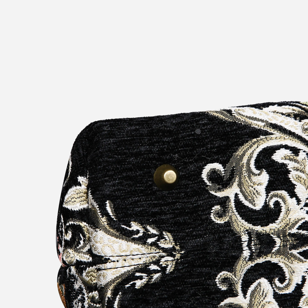Eternal Elegance Black Carpet Satchel carpet bag MCW Handmade of America bottom