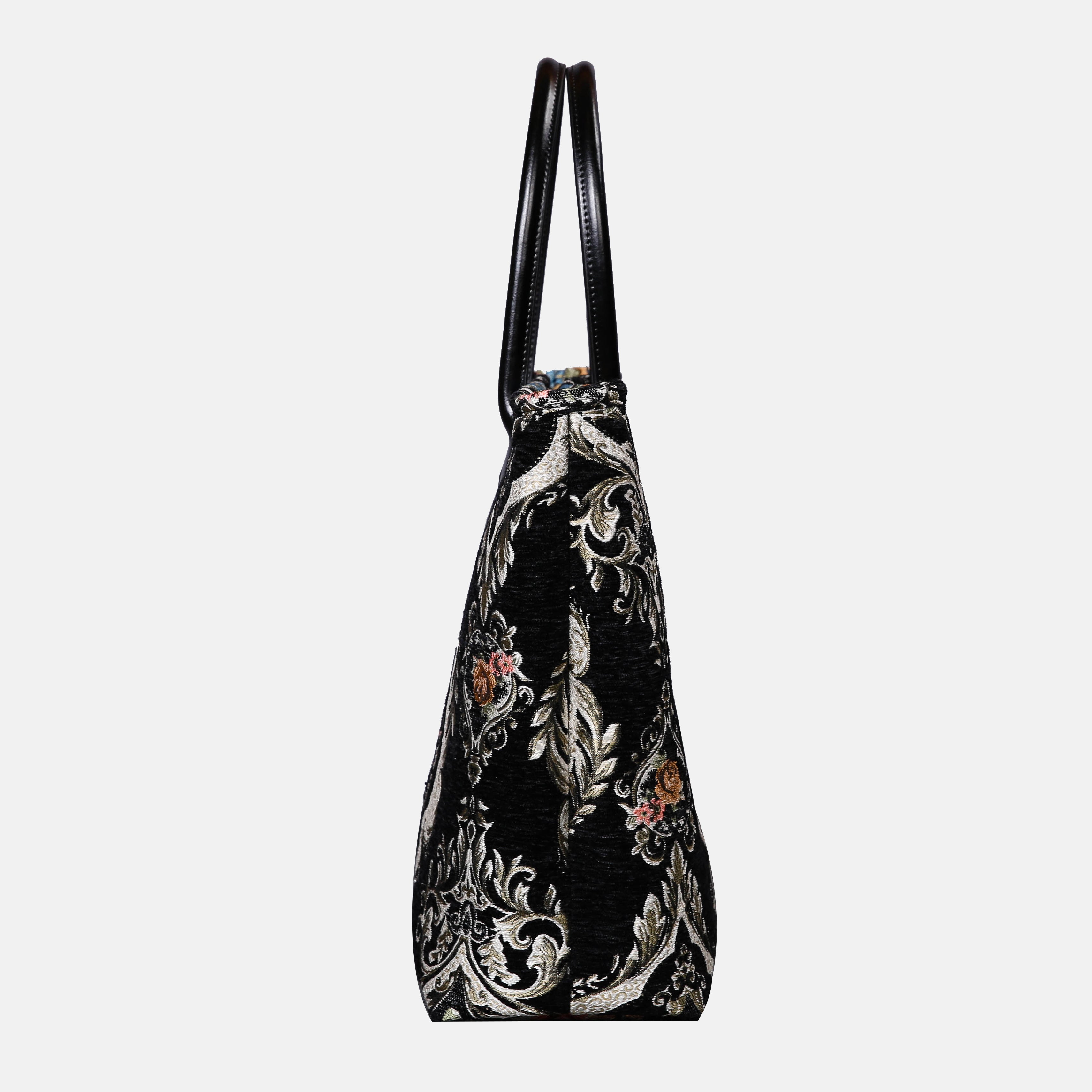 Eternal Elegance Black Carpet Tote Shopper Bag Carpetbag of America side