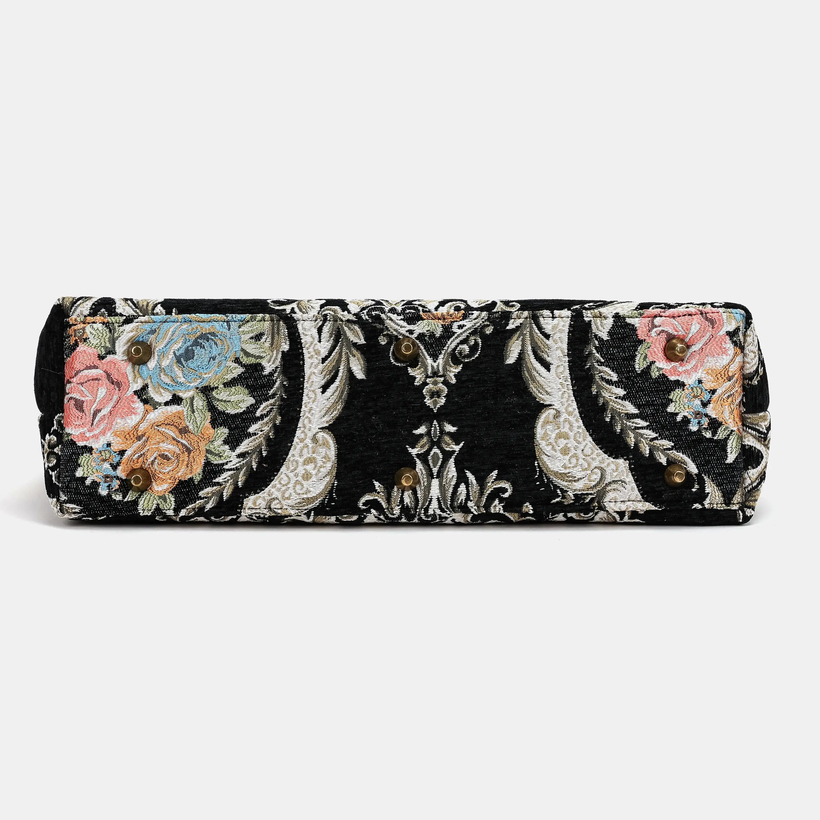 Eternal Elegance Black Carpetbag of America bottom