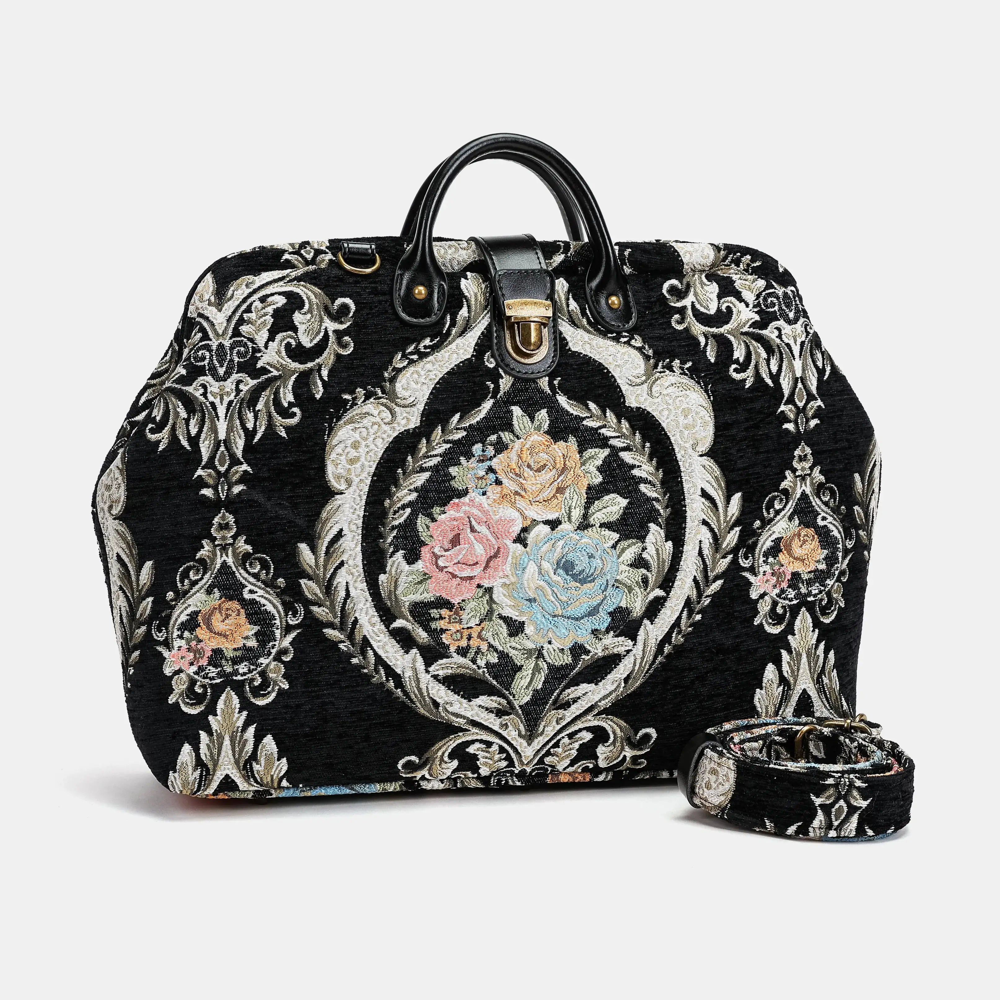 Eternal Elegance Black Carpetbag of America front