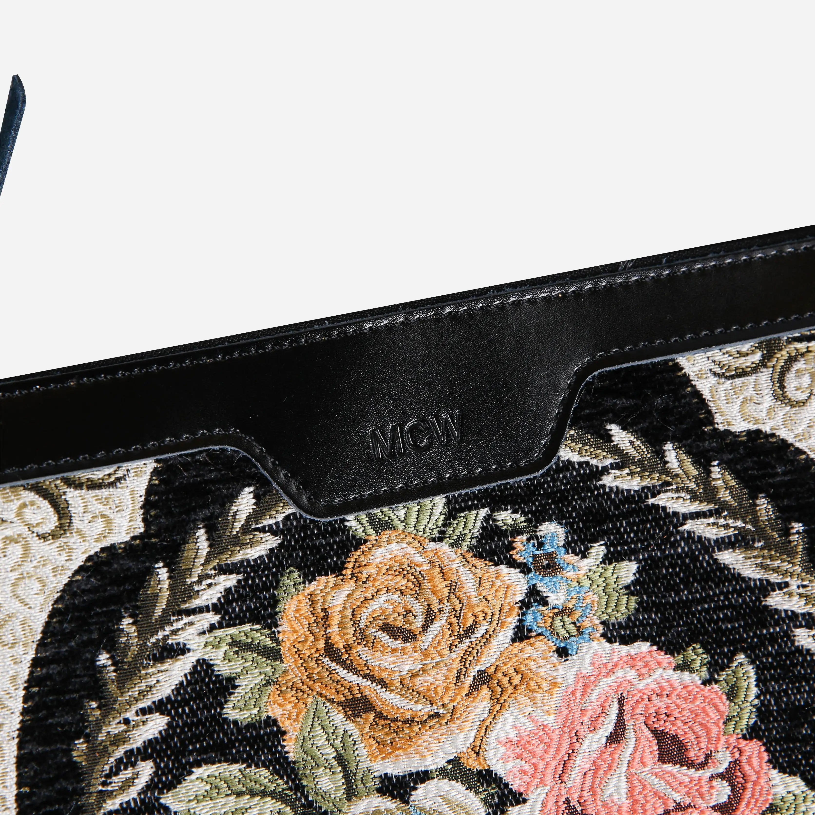 Eternal Elegance Blk Wristlet Clutch carpet bag MCW Handmade-3