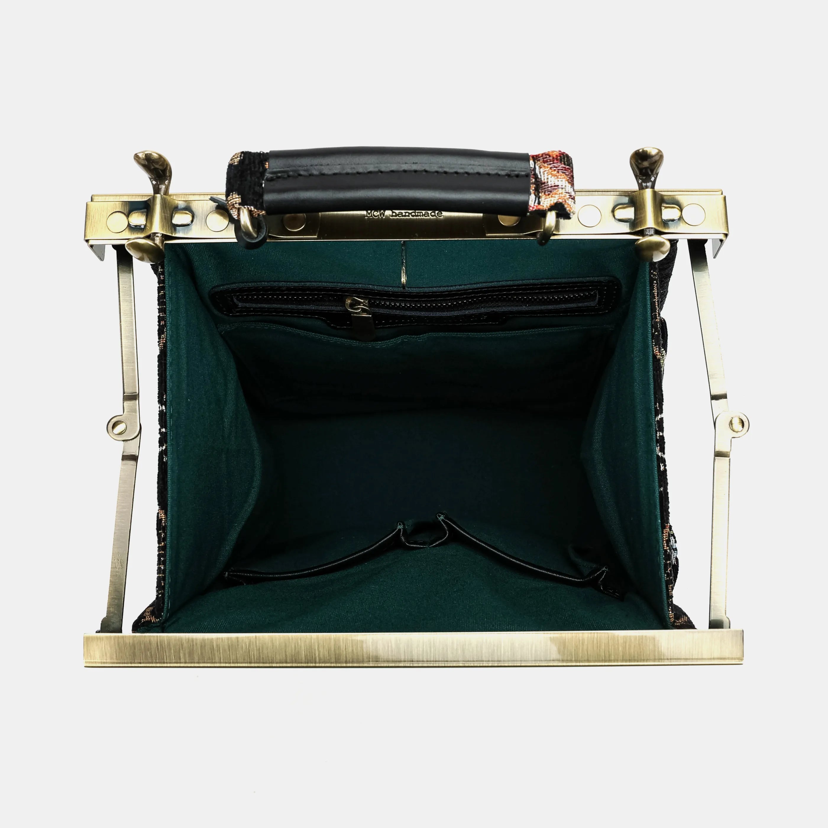 Floral Black Helena Carpet Gladstone Backpack of America inside