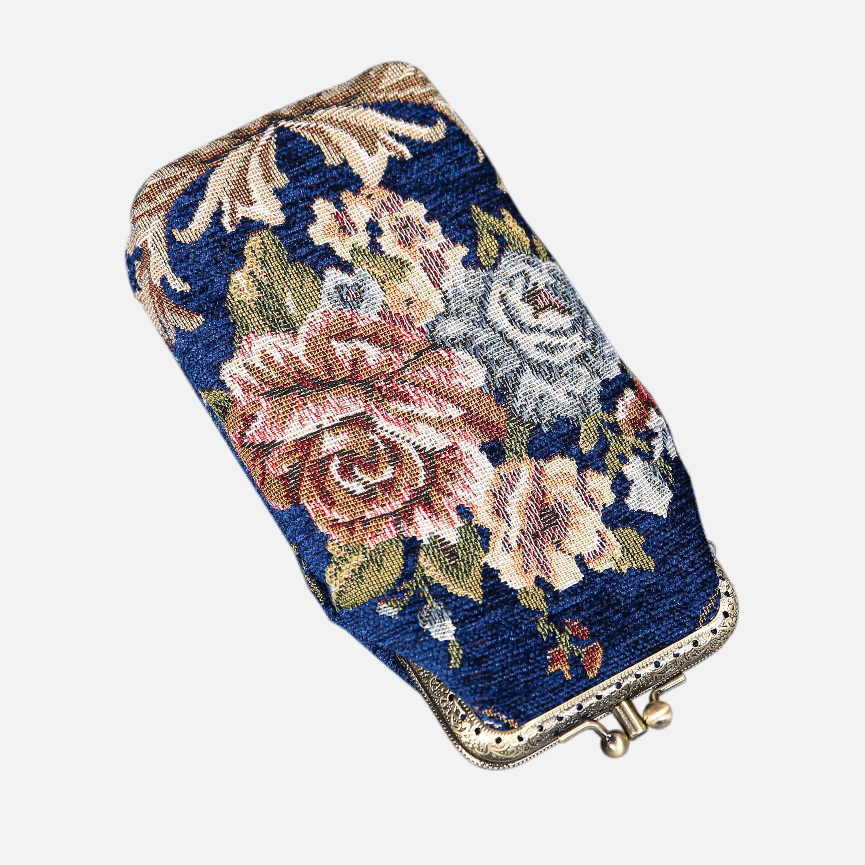 Floral Blue Carpet Eyeglasses Case of America main