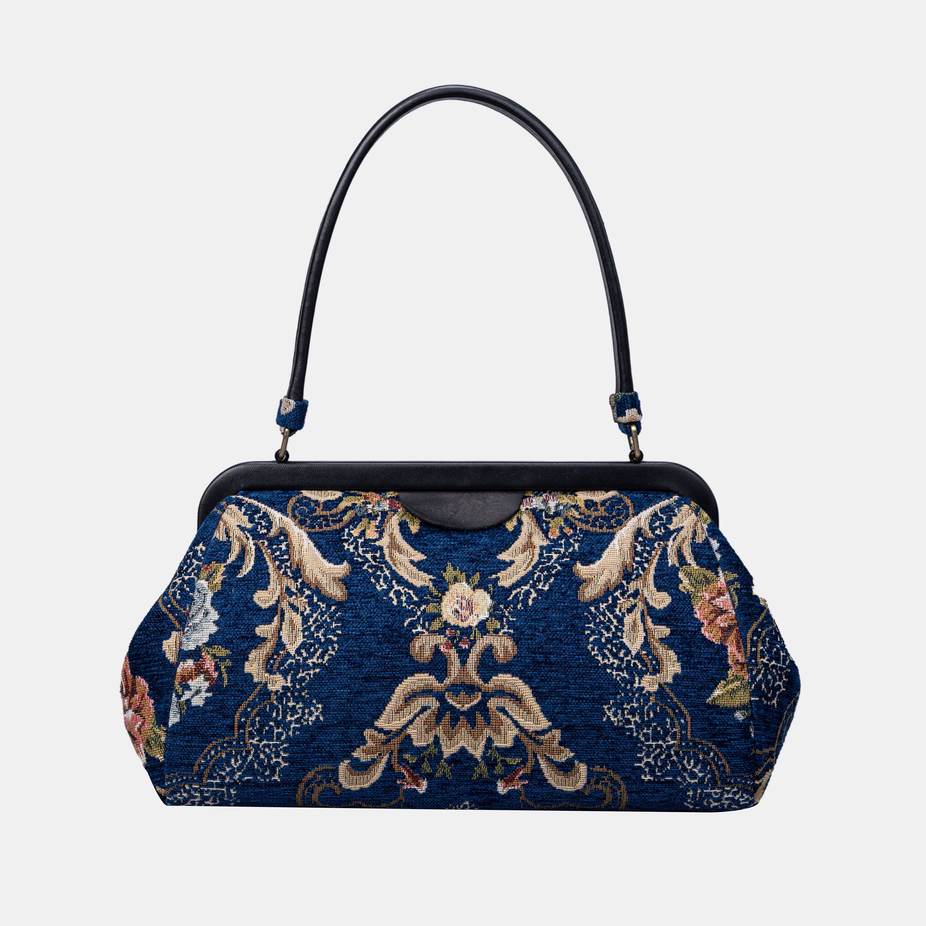 Floral Blue Shoulder Bag  of America back