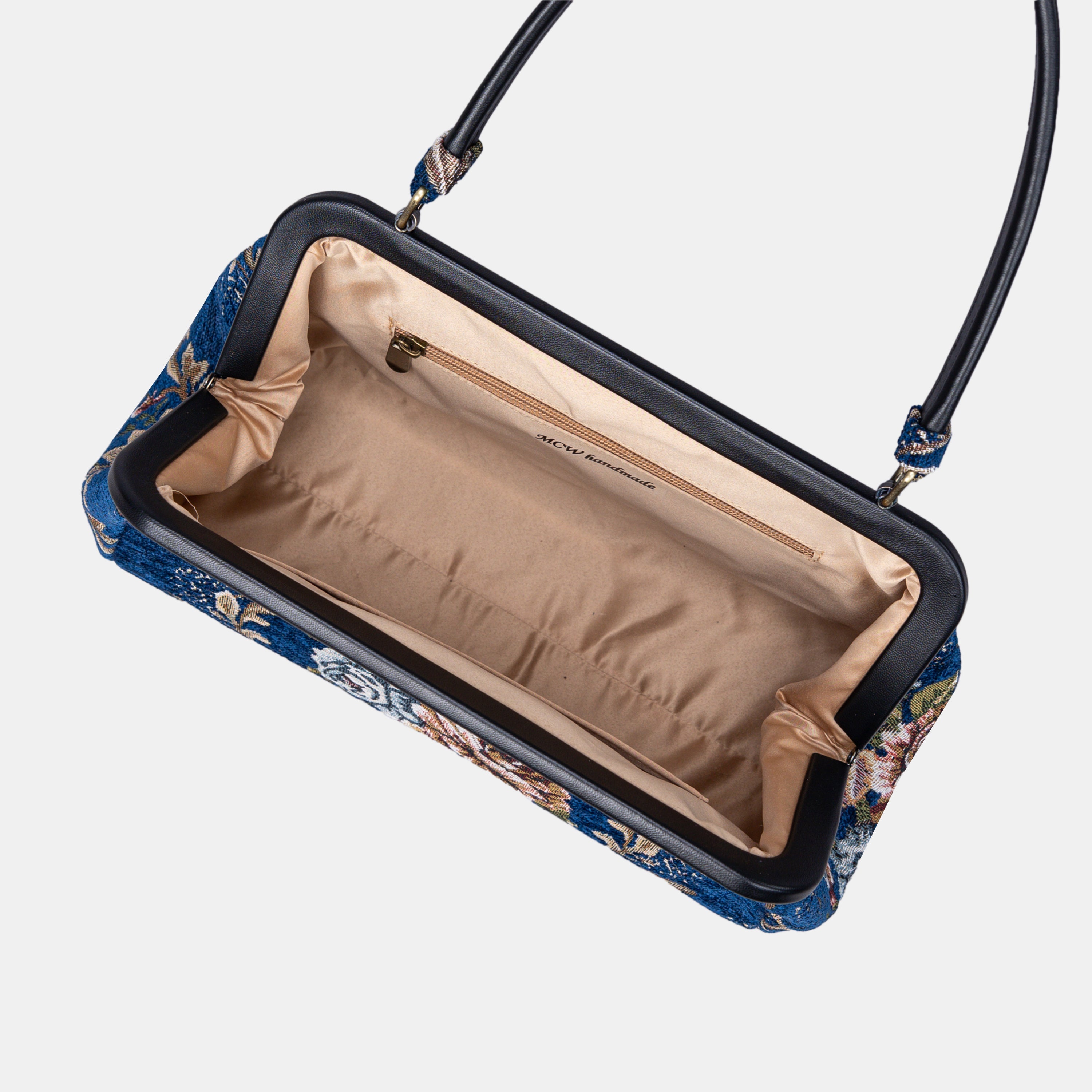 Floral Blue Shoulder Bag  of America inside