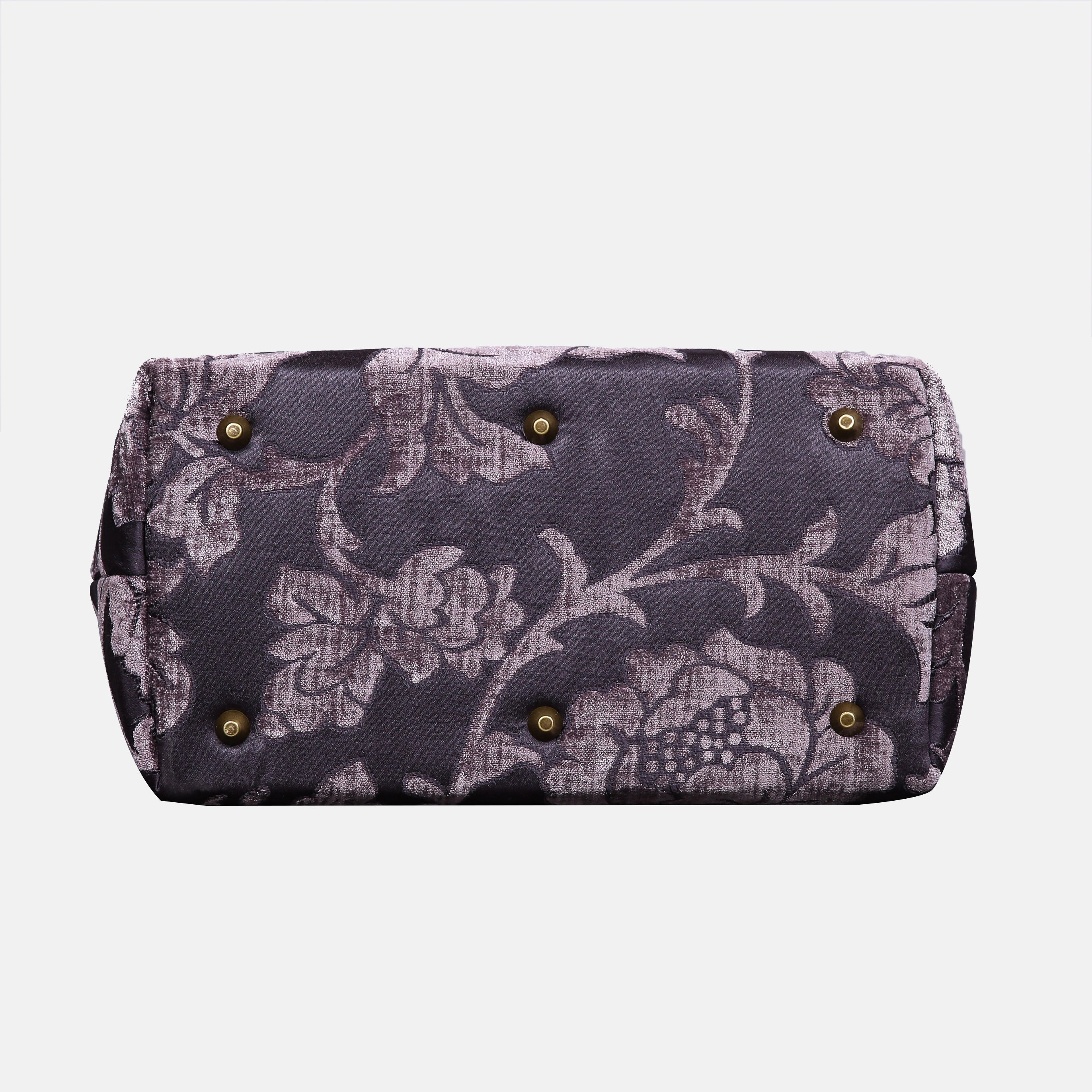 Floral Brocade Purple Carpet Handbag Purse carpet bag MCW Handmade of America bottom