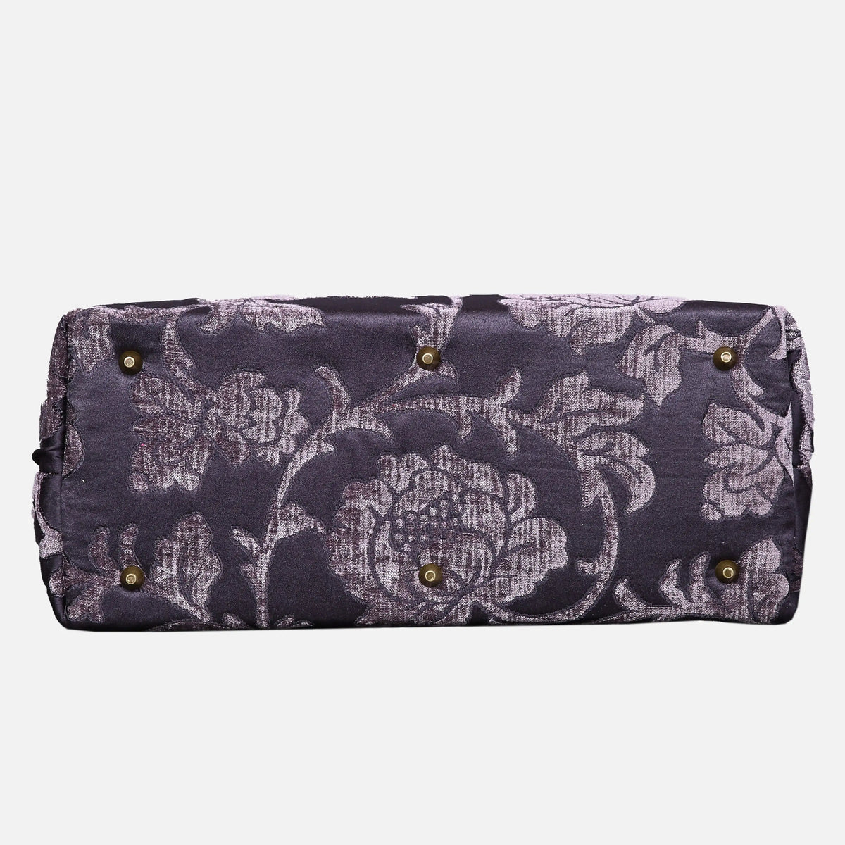 Floral Brocade Purple Mary Poppins Weekender Carpetbag of America bottom
