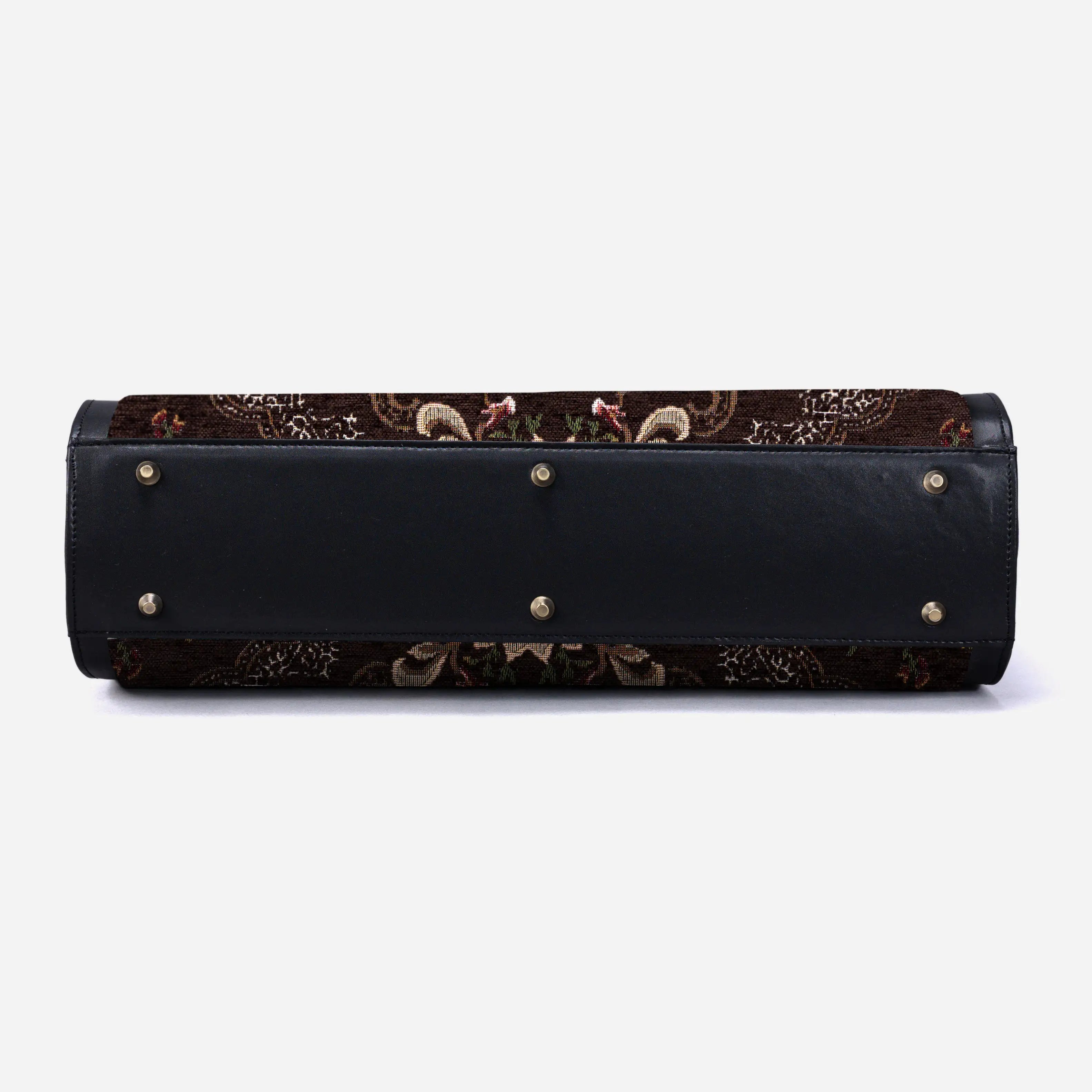 Floral brown Business Tote of America  bottom