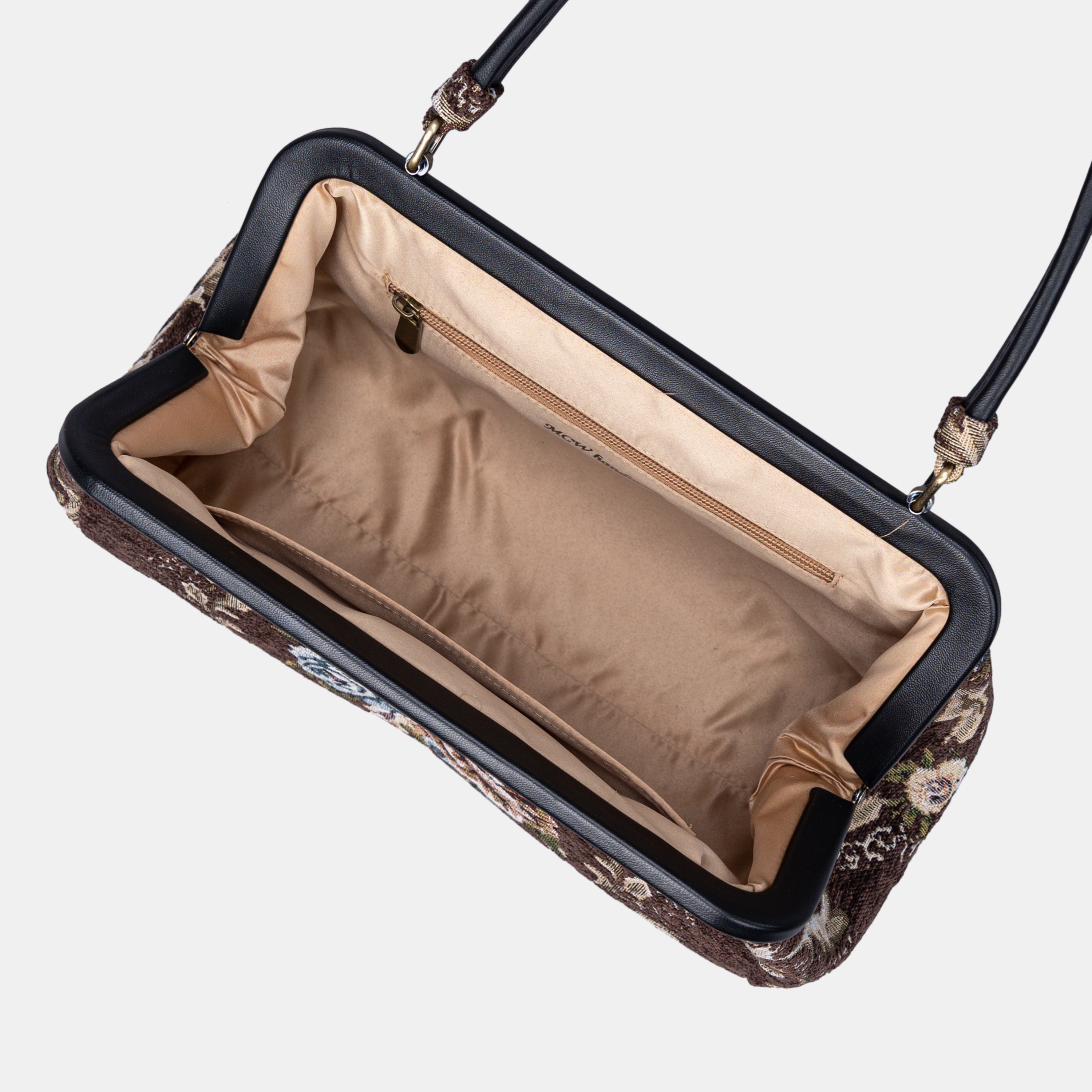 Floral Brown Shoulder Bag  of America
inside
