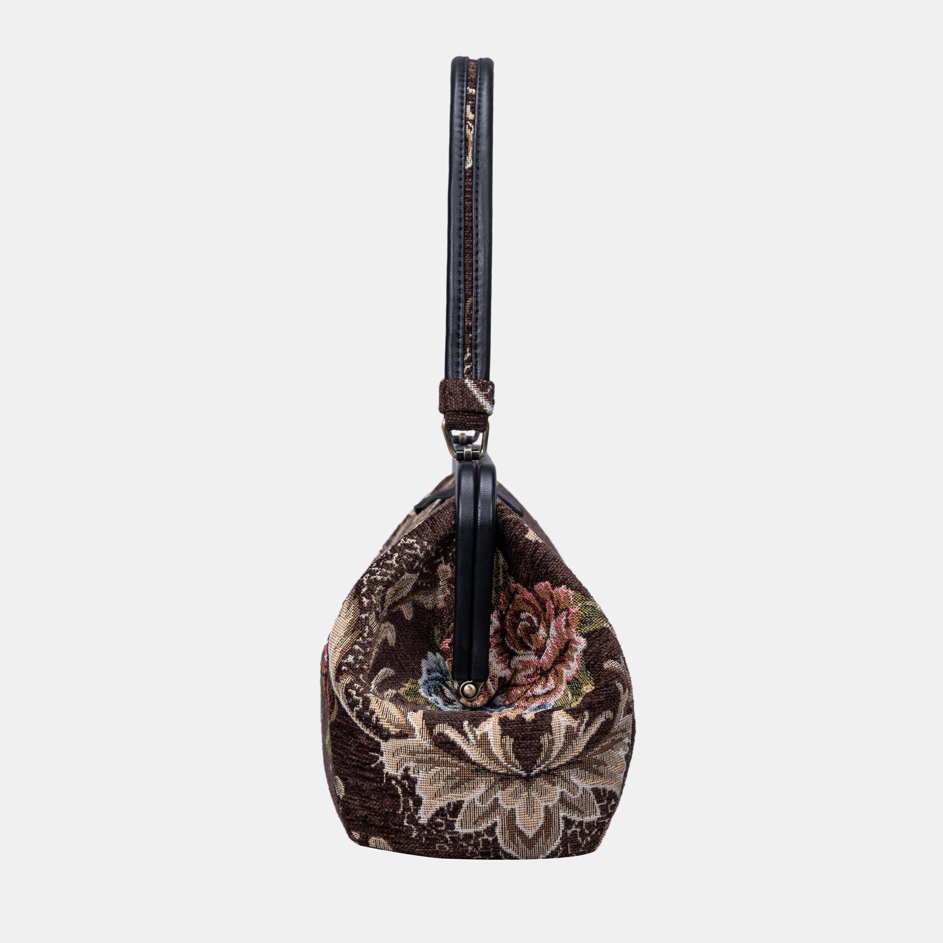 Floral Brown Shoulder Bag  of America
side