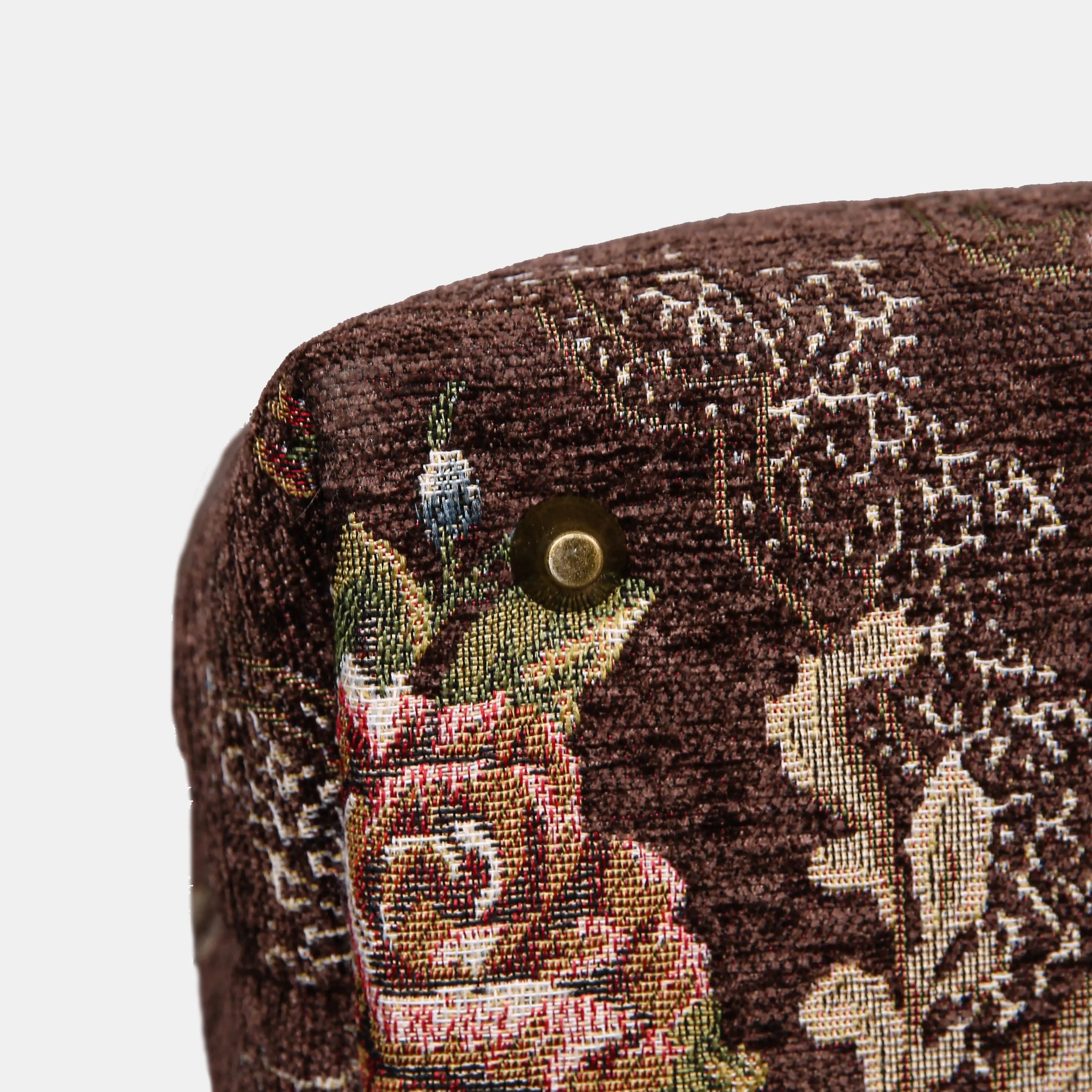 Floral Coffee Carpet Laptop Backpack Carpetbag of America bottom