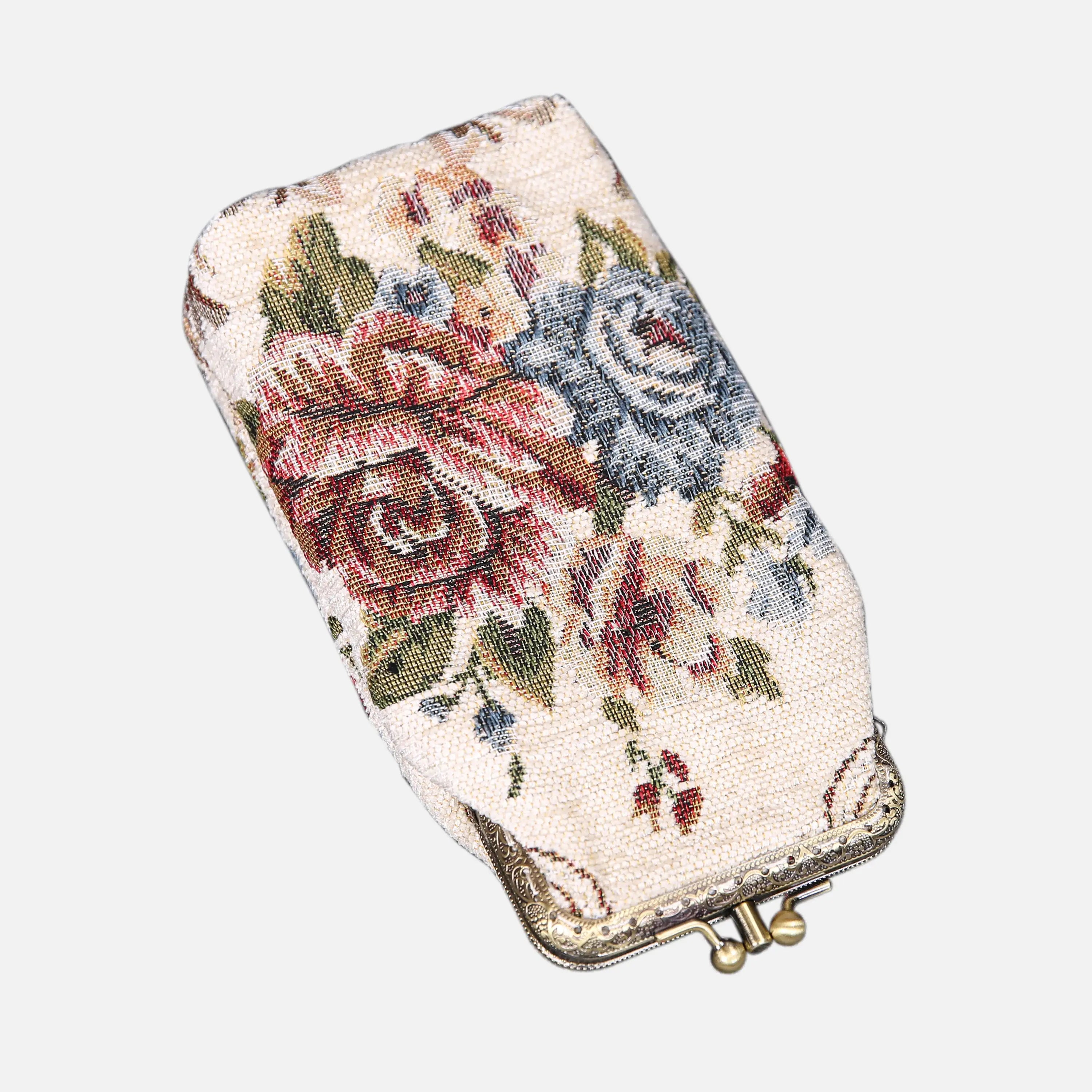 Floral Cream Carpet Eyeglasses Case of America main