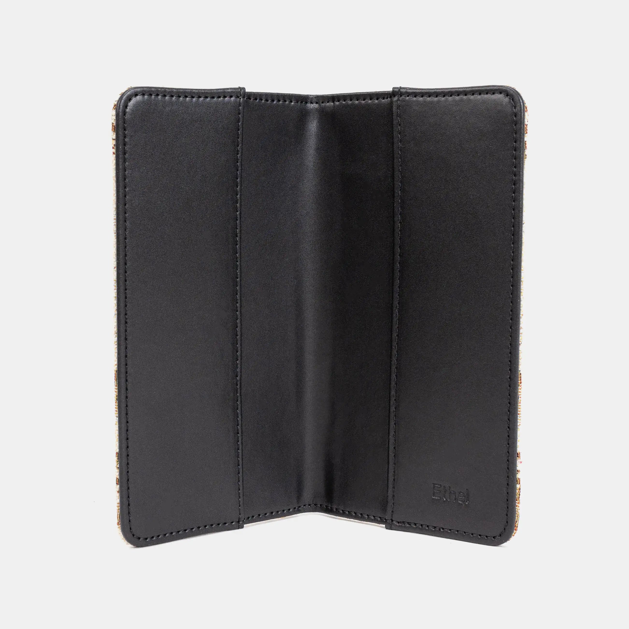 Floral Cream Checkbook Cover of America inside