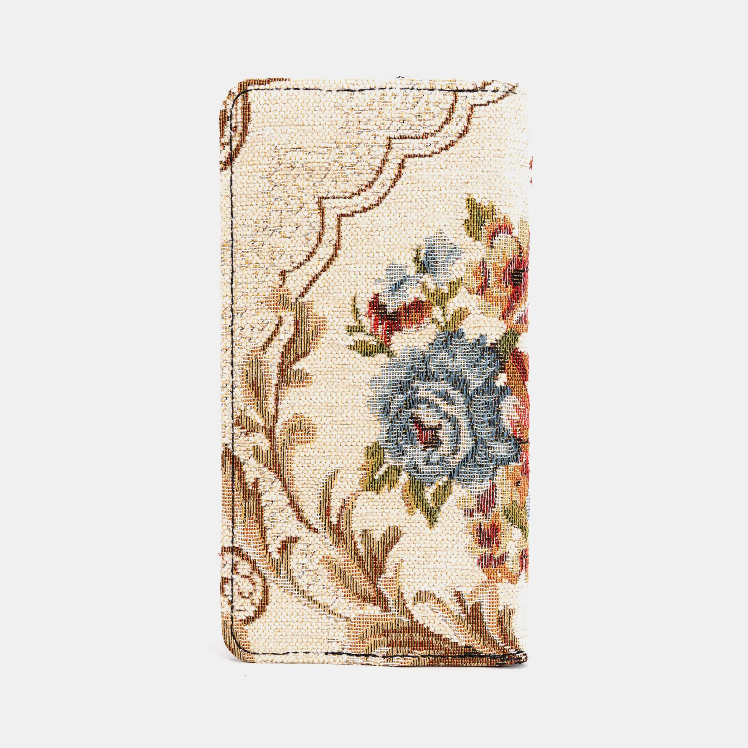 Floral Cream Checkbook Cover of America back