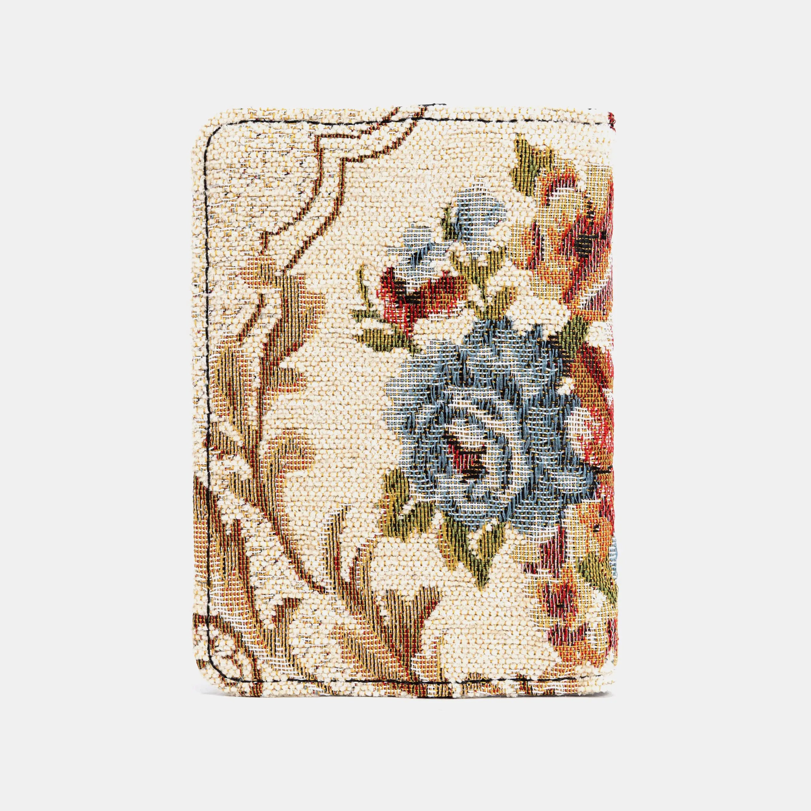 Floral Cream Passport Cover of Ameica  back