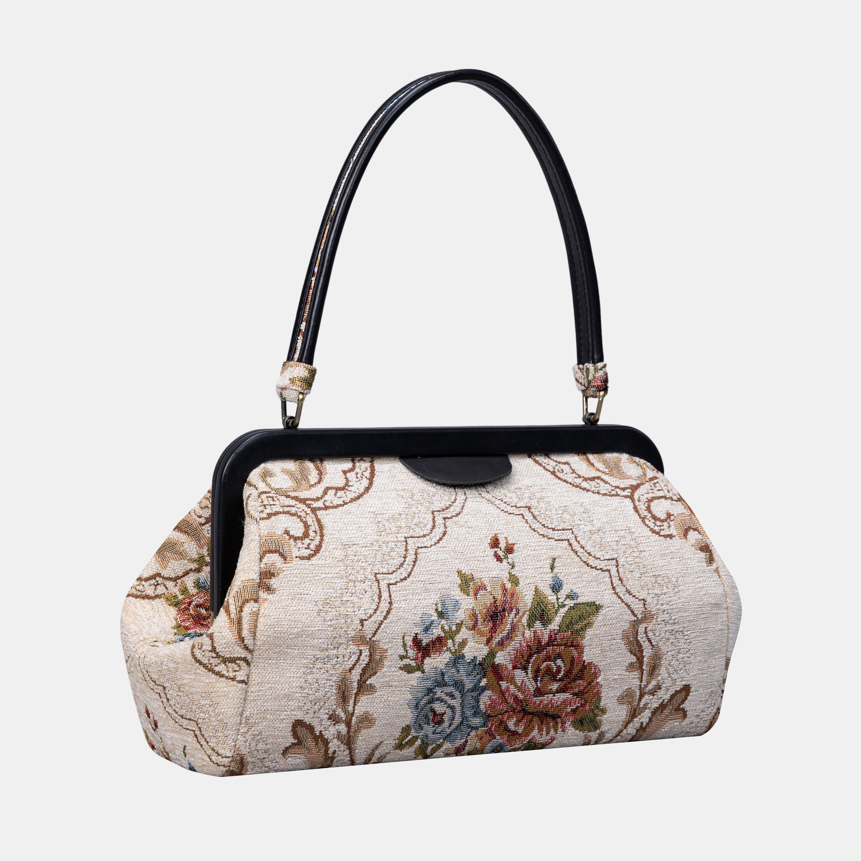 Floral Cream Shoulder Bag  of America
Front side