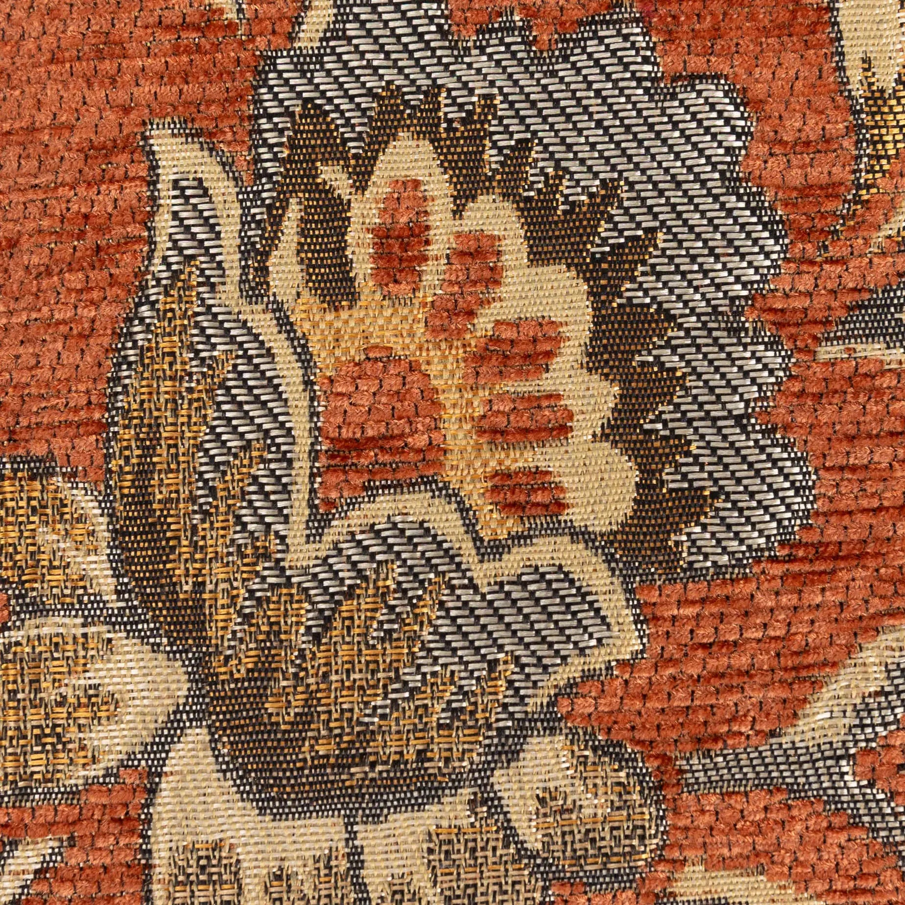 Floral Paisley Orange Passport Cover of America details