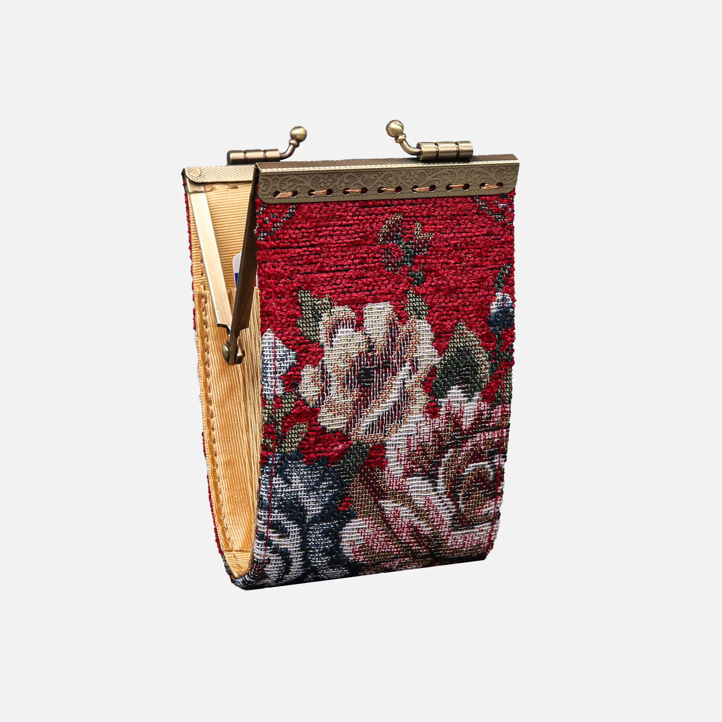 Floral Wine Card Wallet  of America 11 slots side