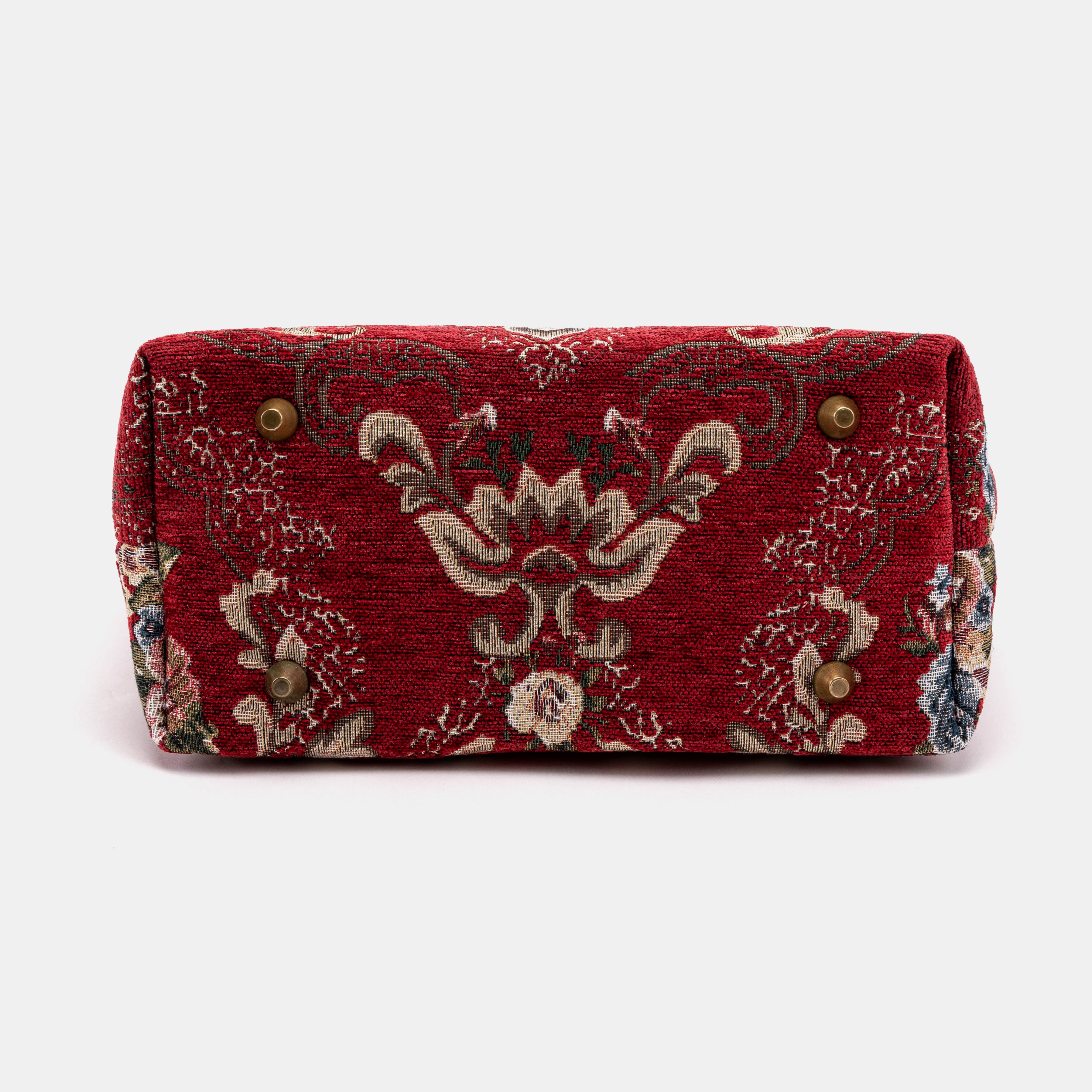 Floral Red Everyday Tote Bag of America bottom