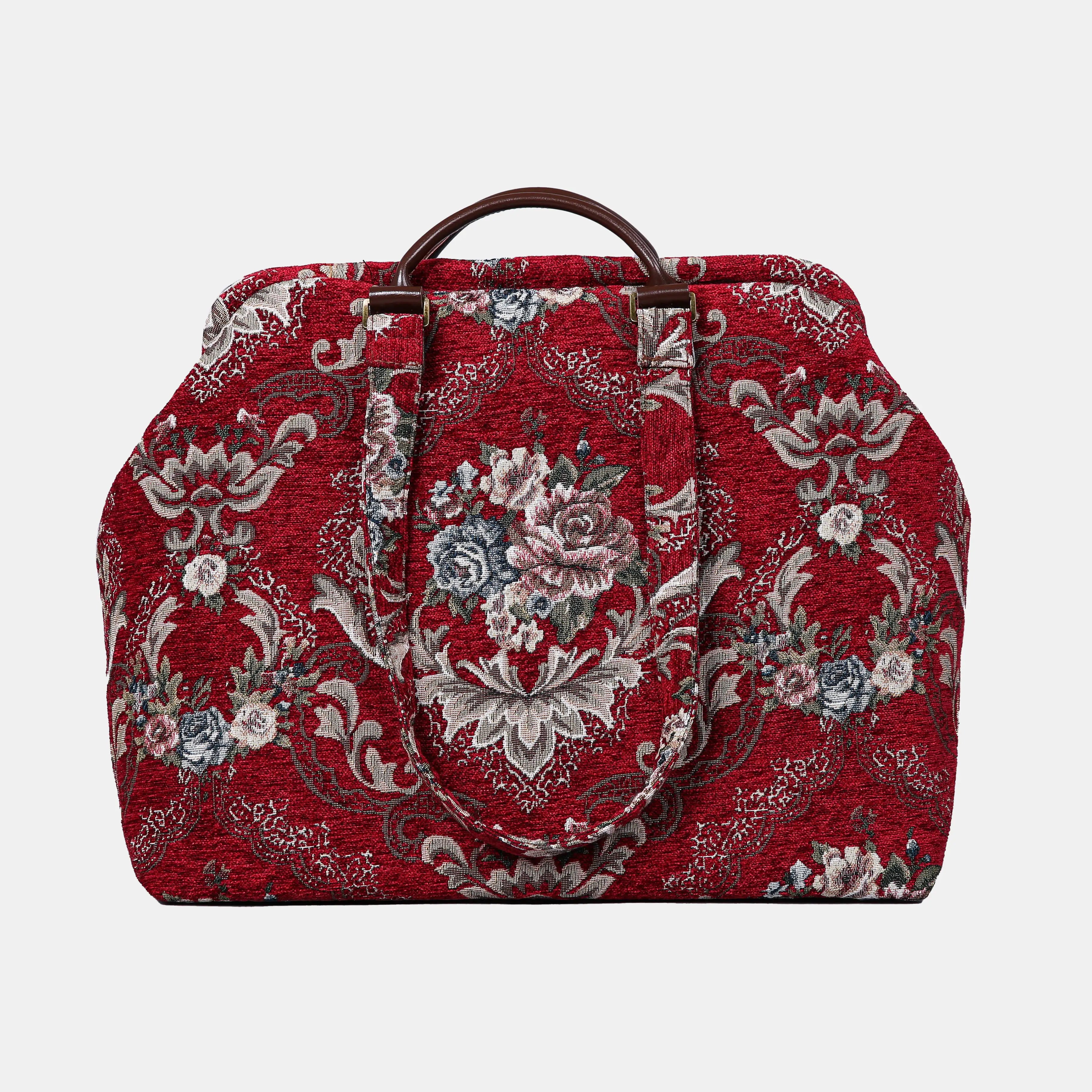 Floral Red Knitting Project Bag  of America-main