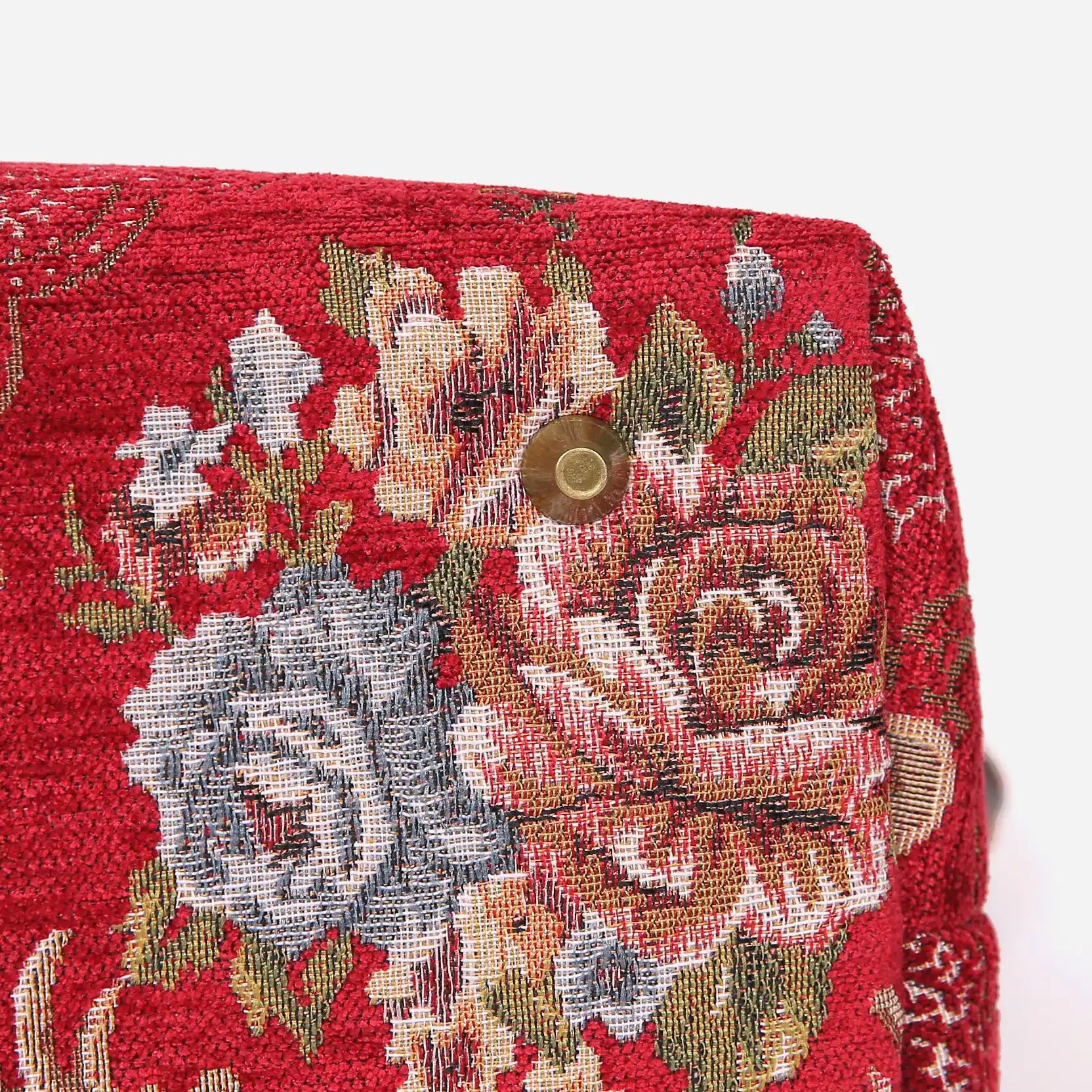 Floral Red Mary Poppins Weekender Carpetbag bottom