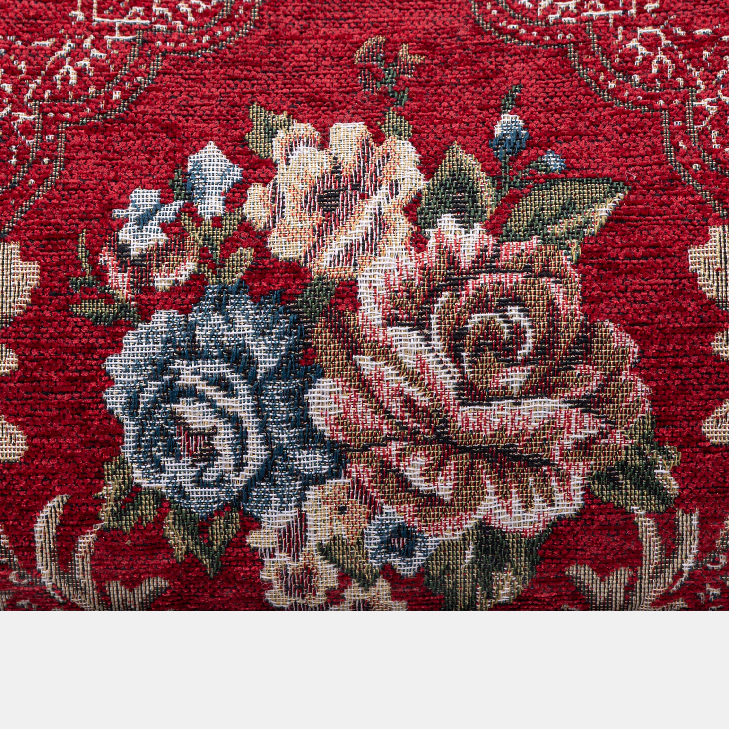Floral Red Shoulder Bag of America details
