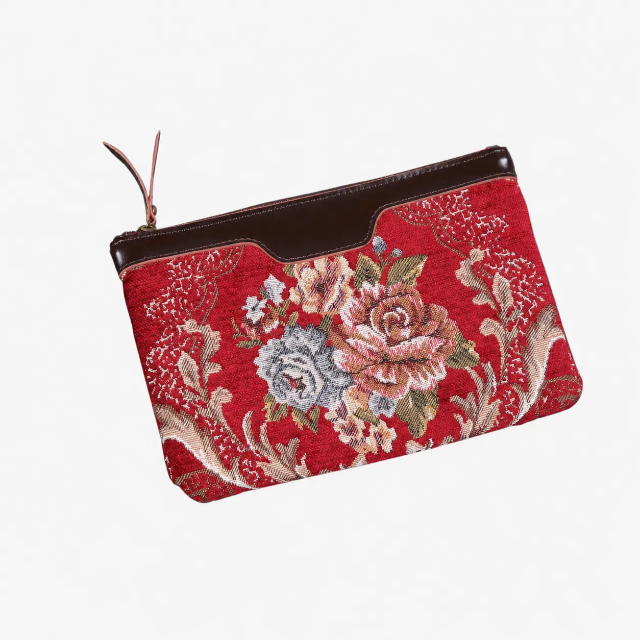 Floral Red Color carpet bag MCW Handmade overview