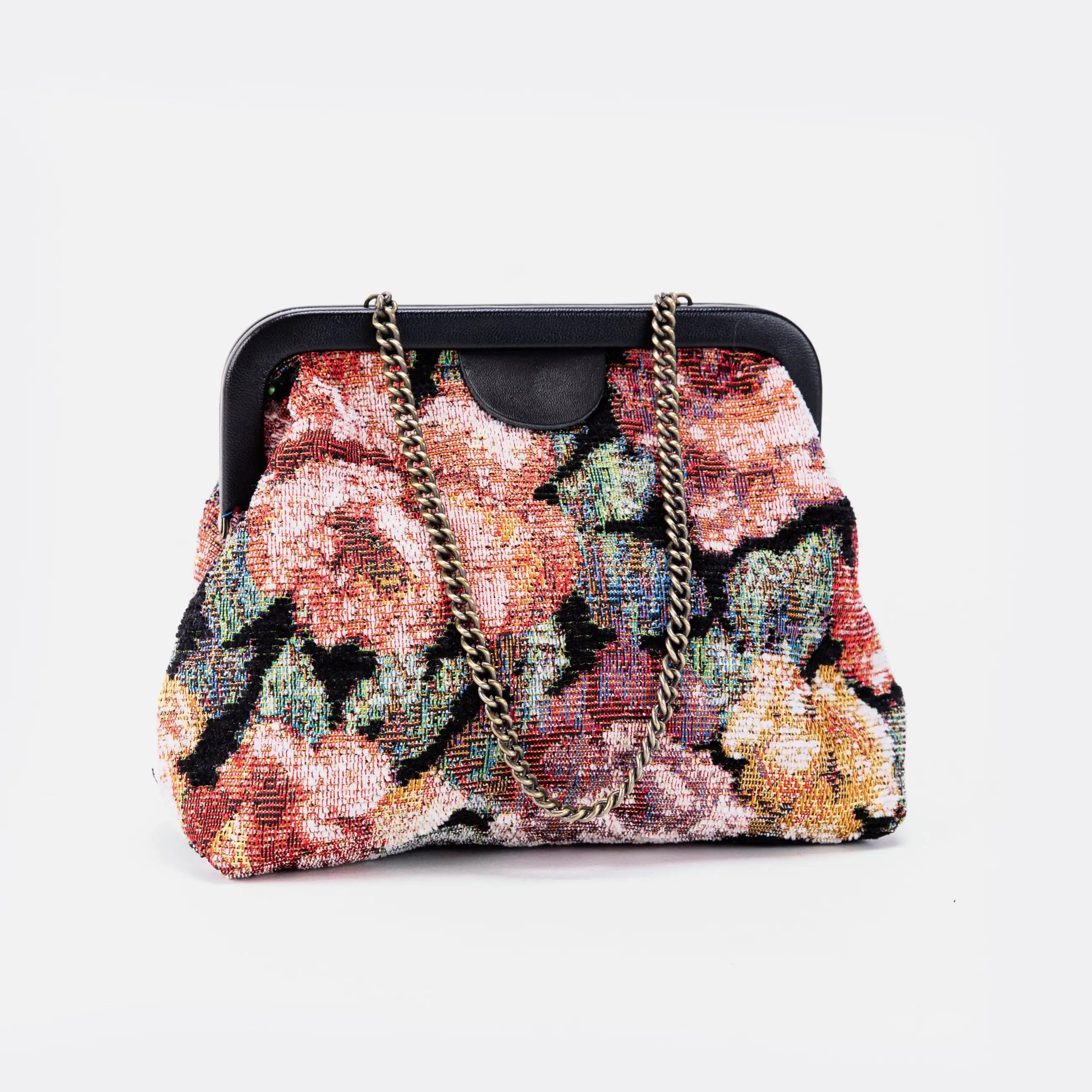 Floral Rose Alma Evening Clutch Carpet Bag main