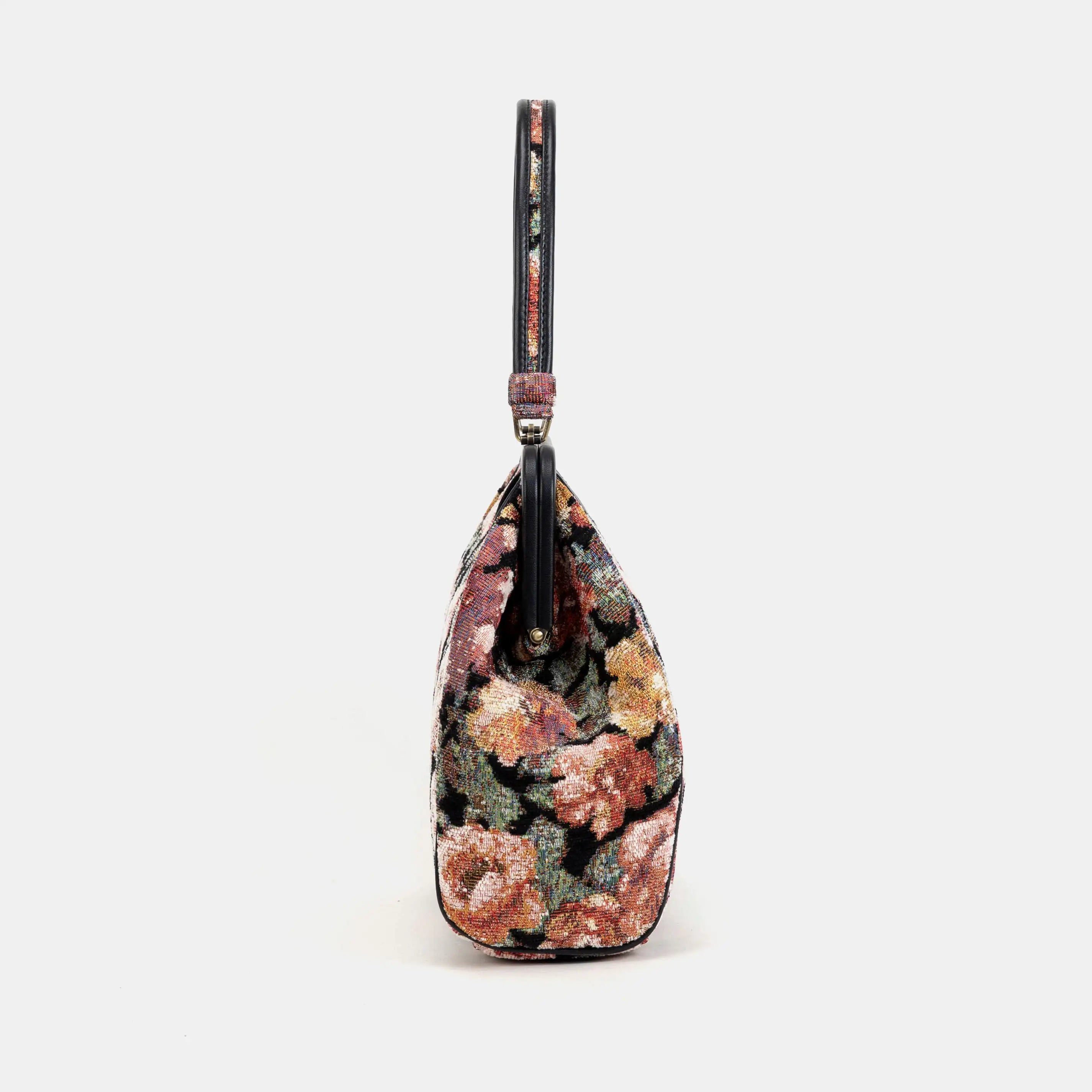 Floral Rose Alma Shoulder Bag Carpet Bag of America side