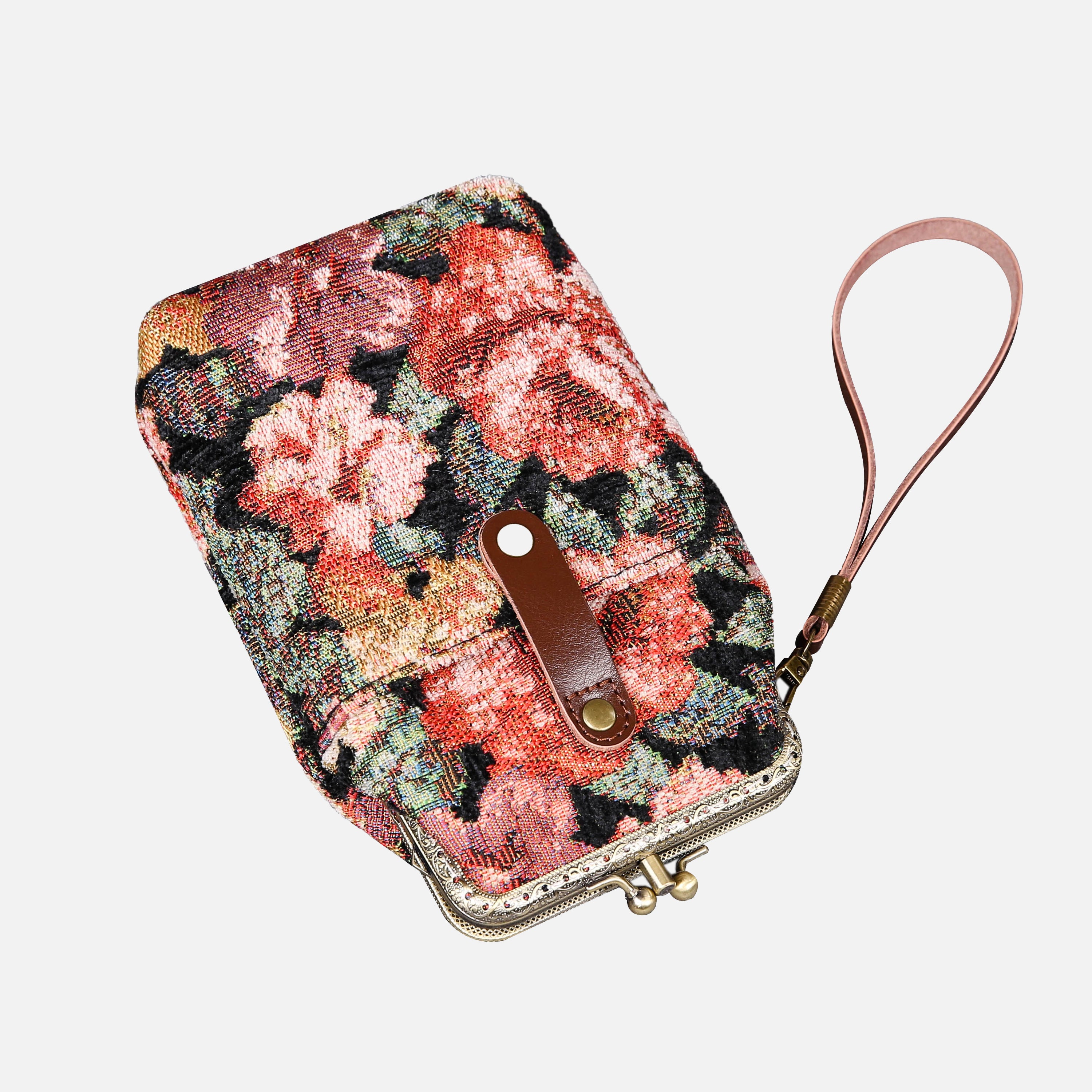 Floral Rose Carpet Phone Case Carpetbag of America lay flat