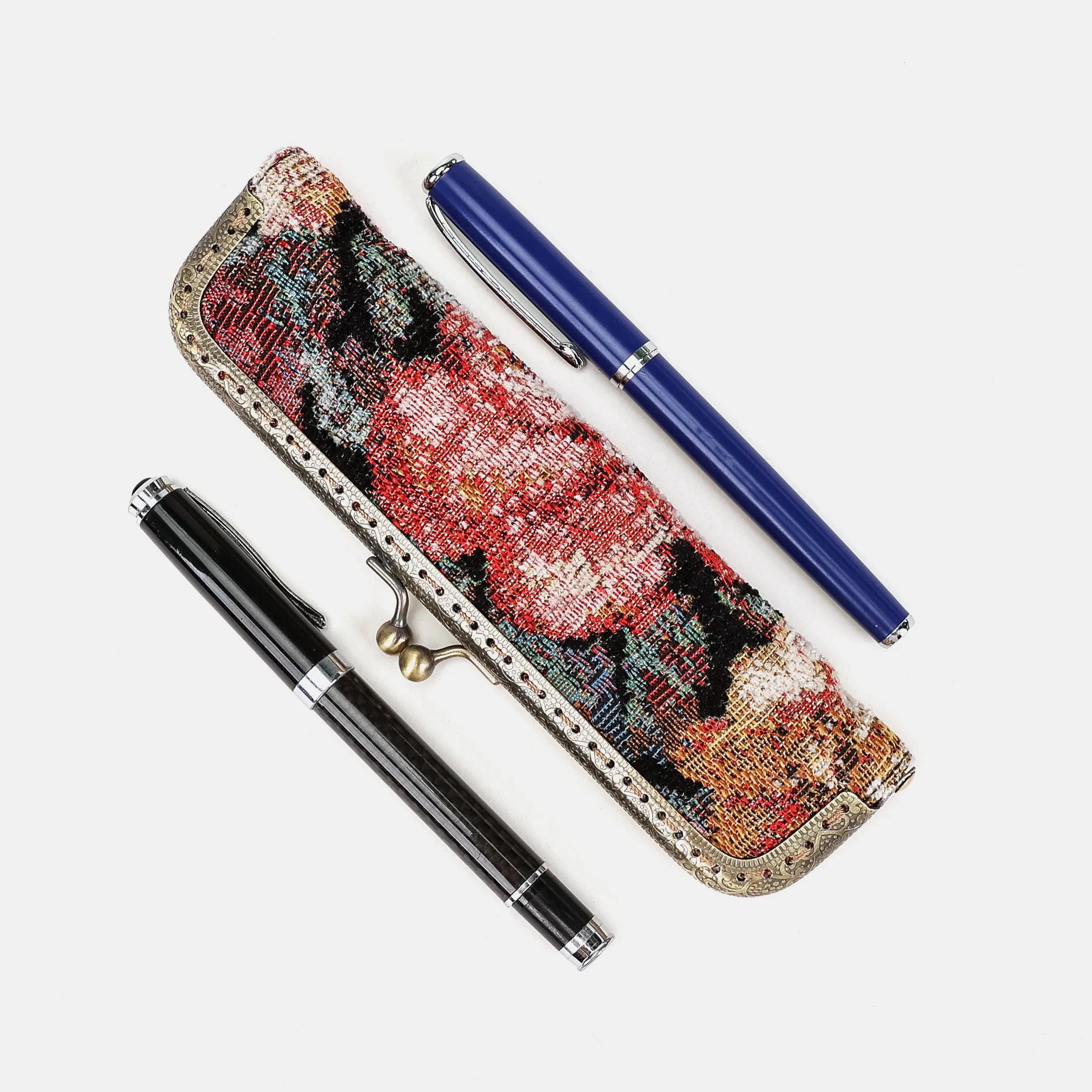 Floral Rose Duo Pen Case Carpetbag of America  primary