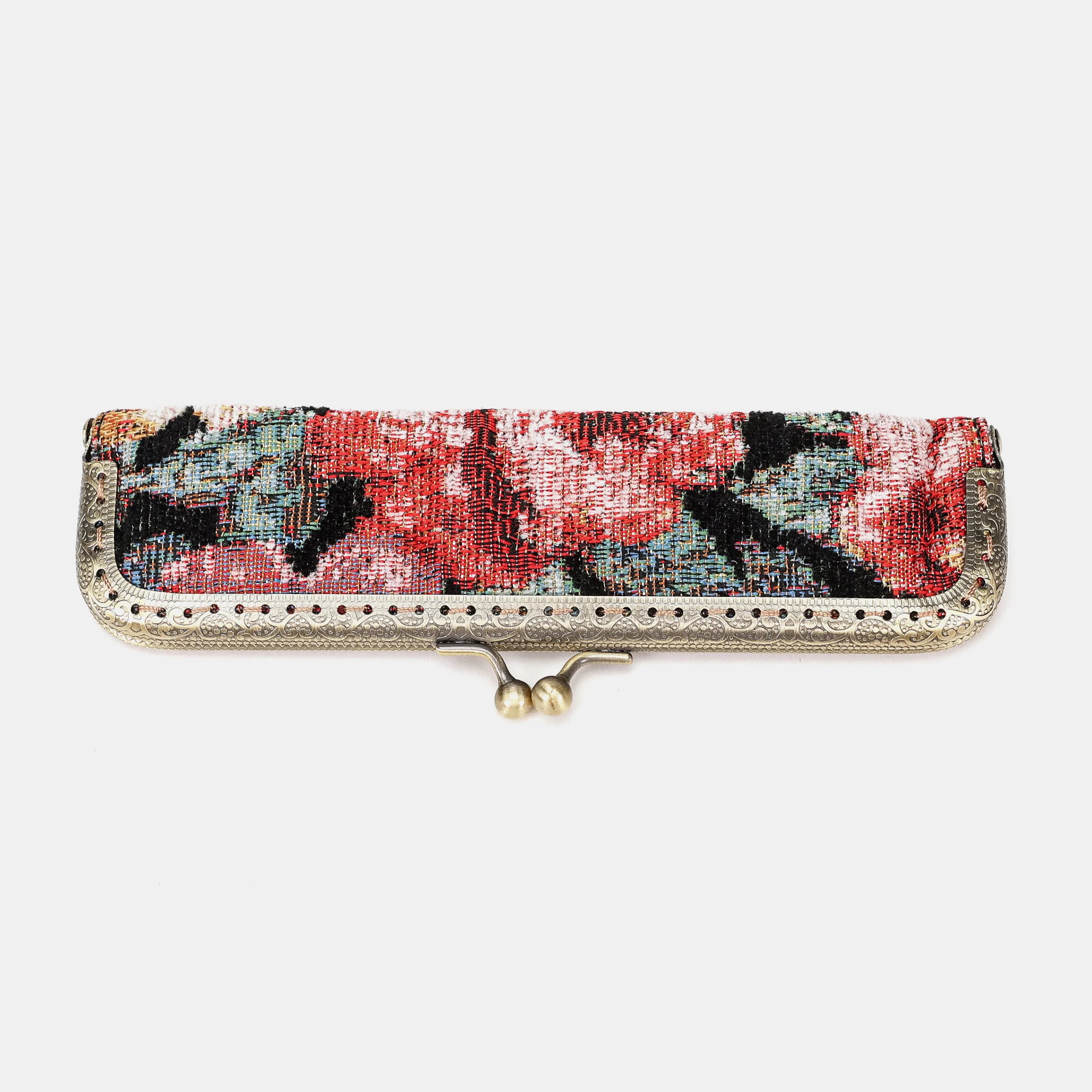 Floral Rose Duo Pen Case Carpetbag of America main