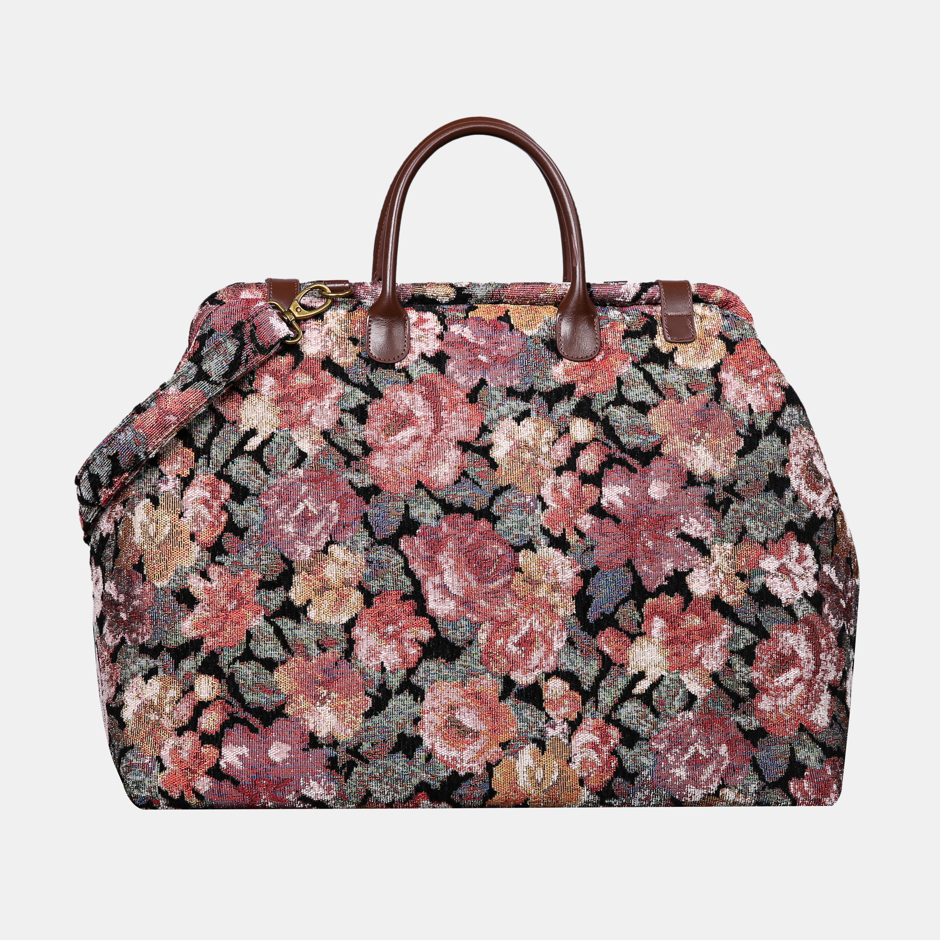 Floral Rose Large Carpetbag  of America back