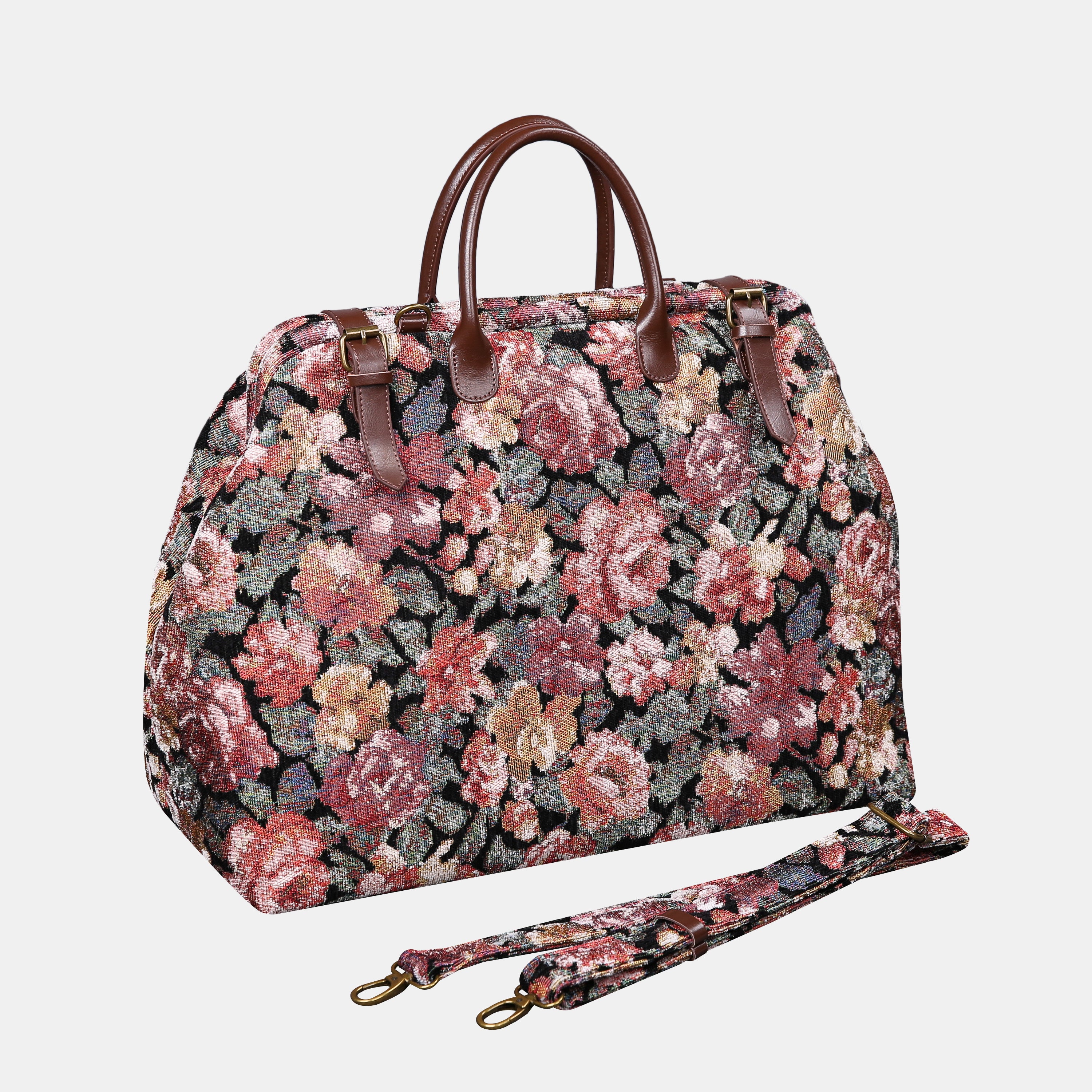 Floral Rose Large Carpetbag  of America Front side