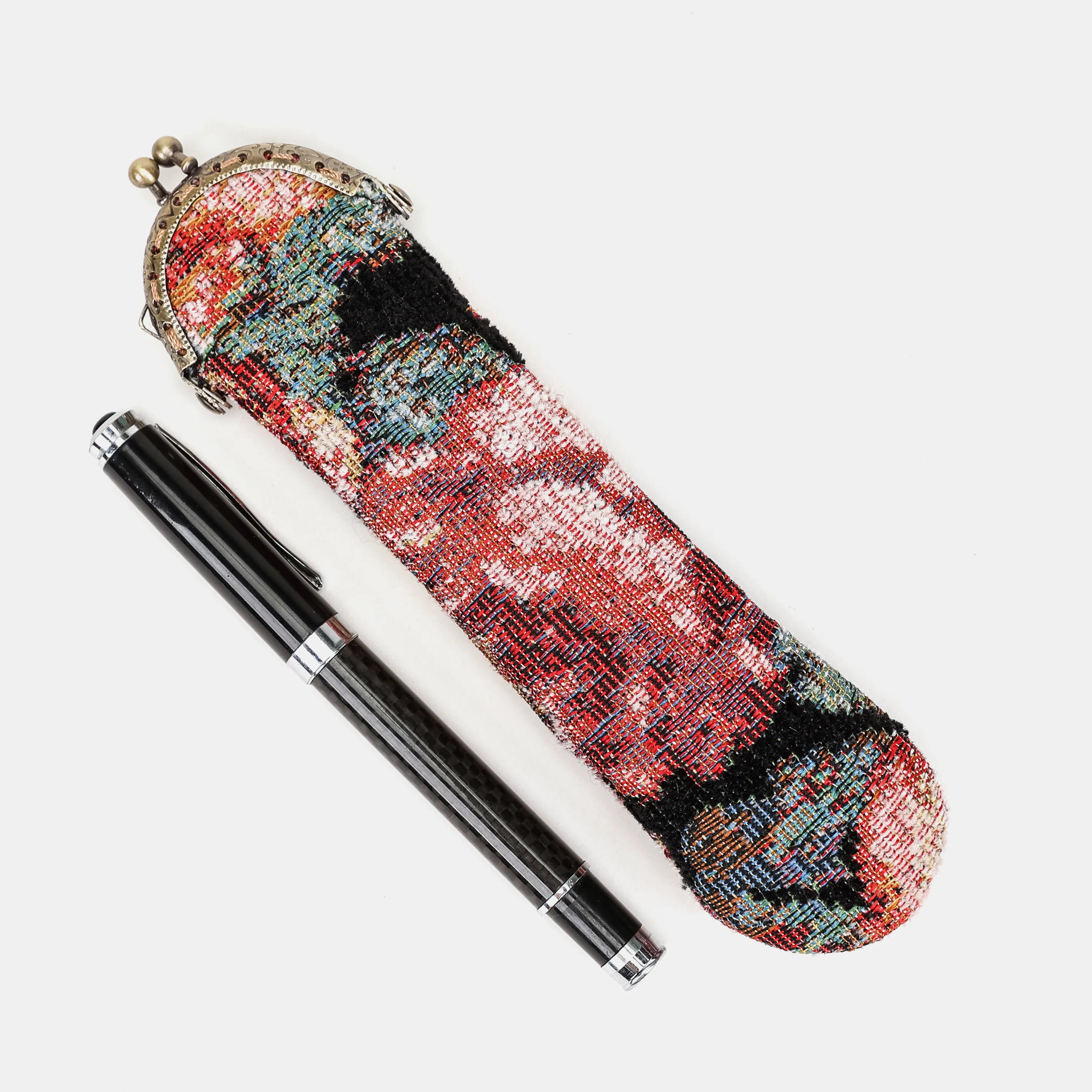 Floral Rose Solo Pen Case Carpetbag of America main