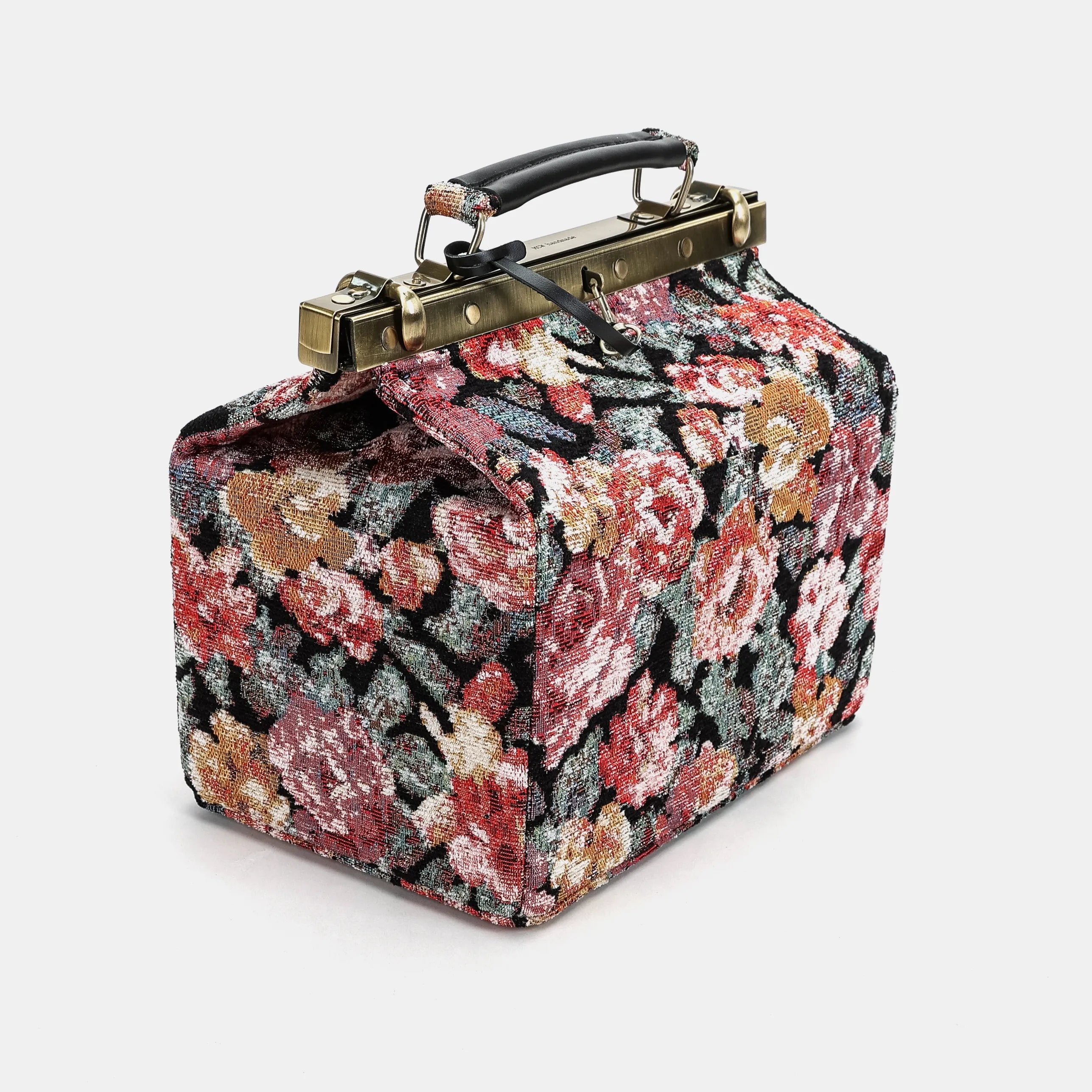 Floral Rose Vivienne Carpet Purse Gladstone Bag of America side