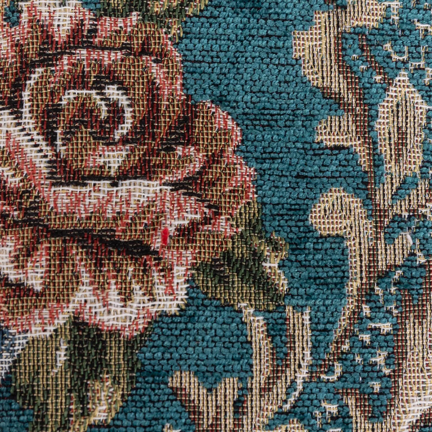 Floral Teal Checkbook Cover of America pattern