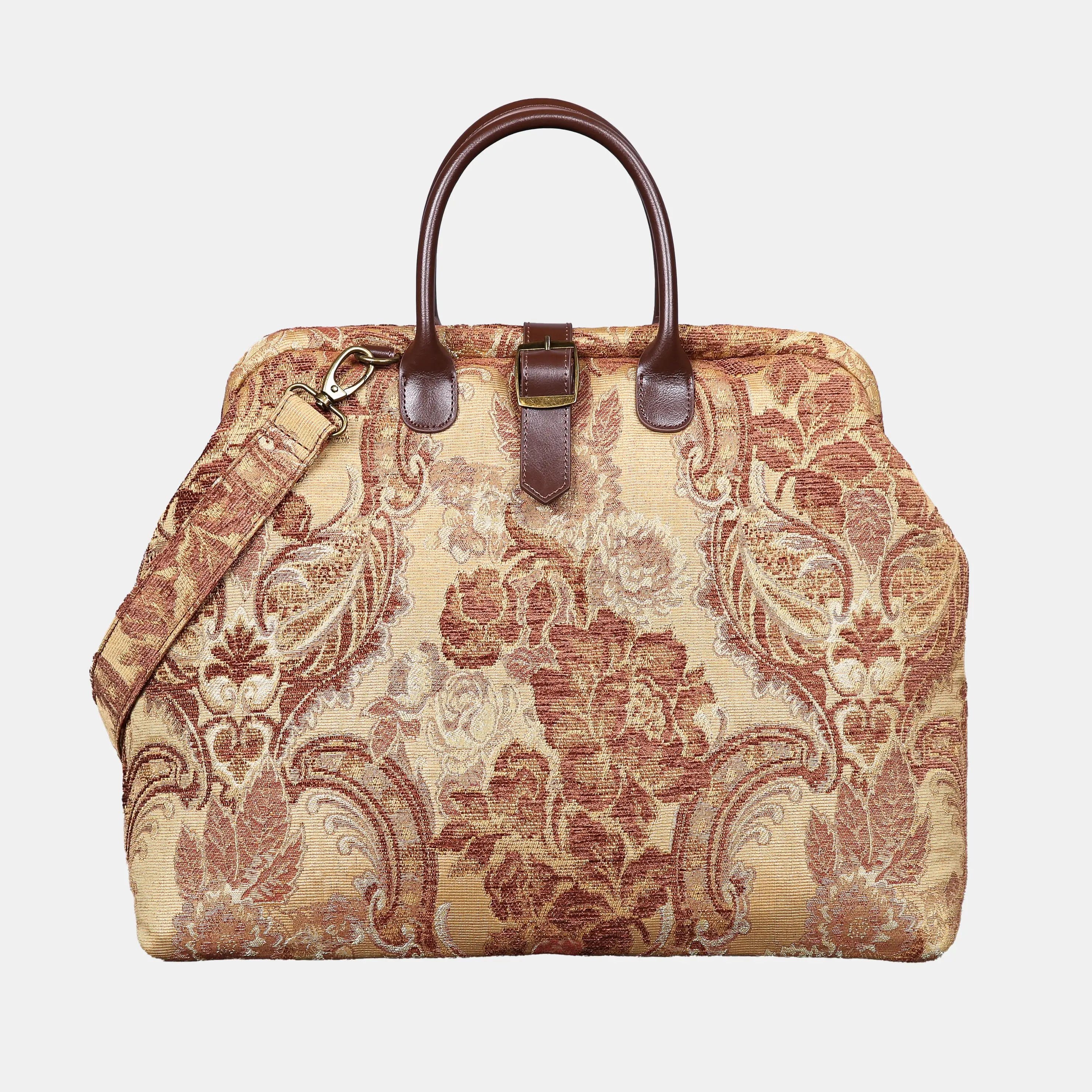 Floral Vintage Mary Poppins Weekender Carpetbag of America main