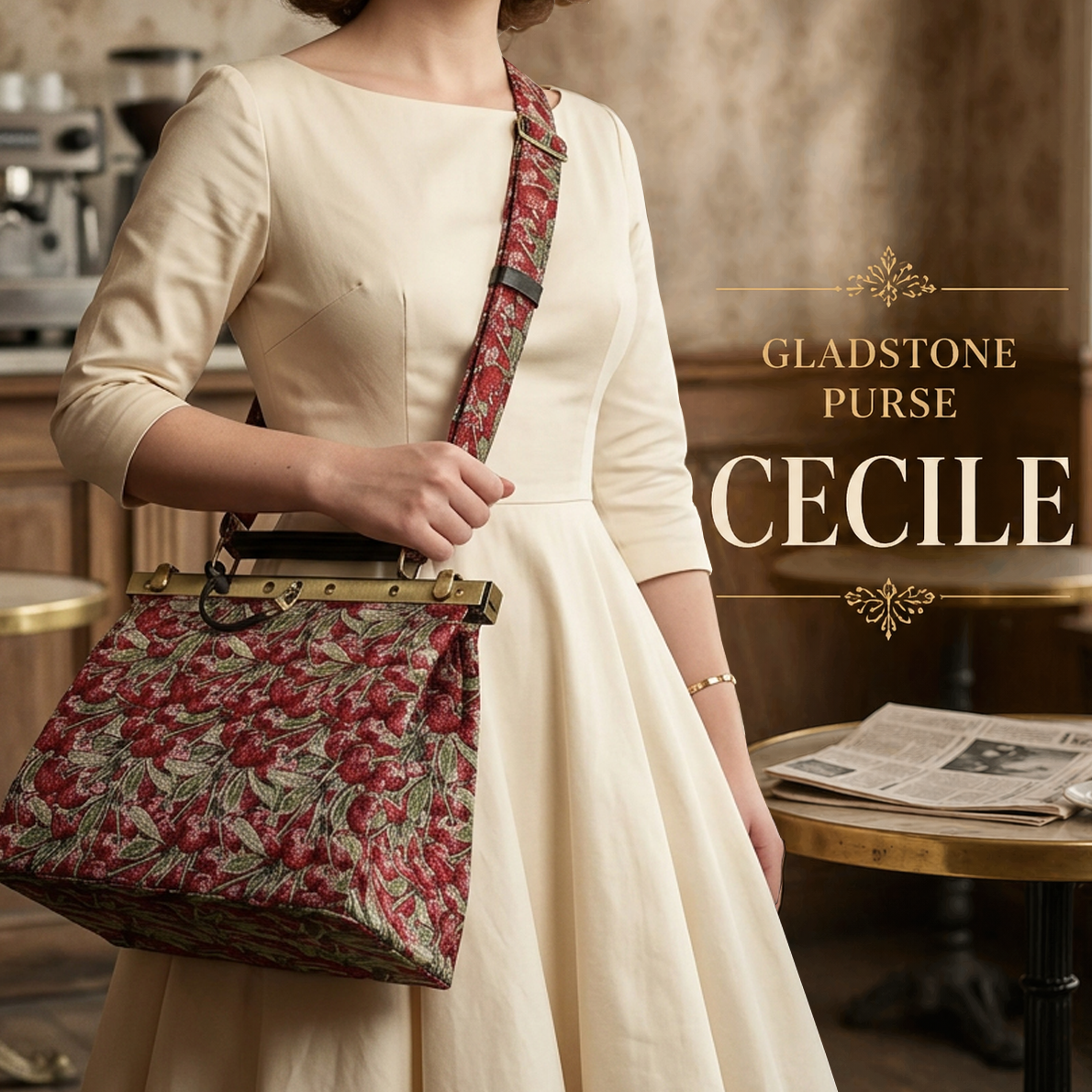 Gladstone bag  Cecile MCW carpetbag made in USA American Carpetbagger