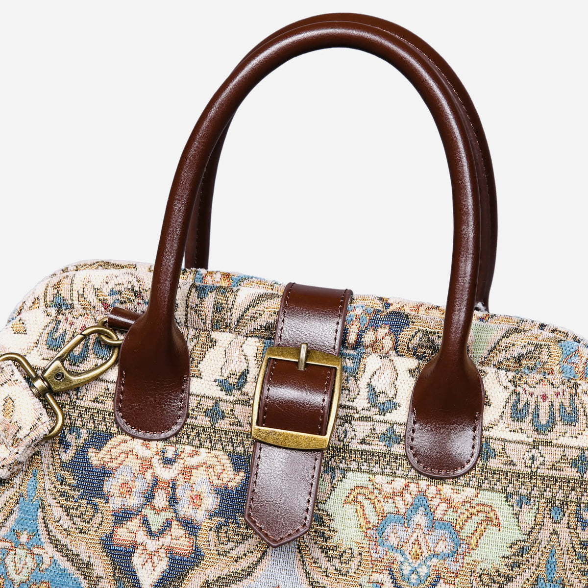 Golden Age Blue Carpet Handbag Purse carpet bag MCW Handmade buckle
