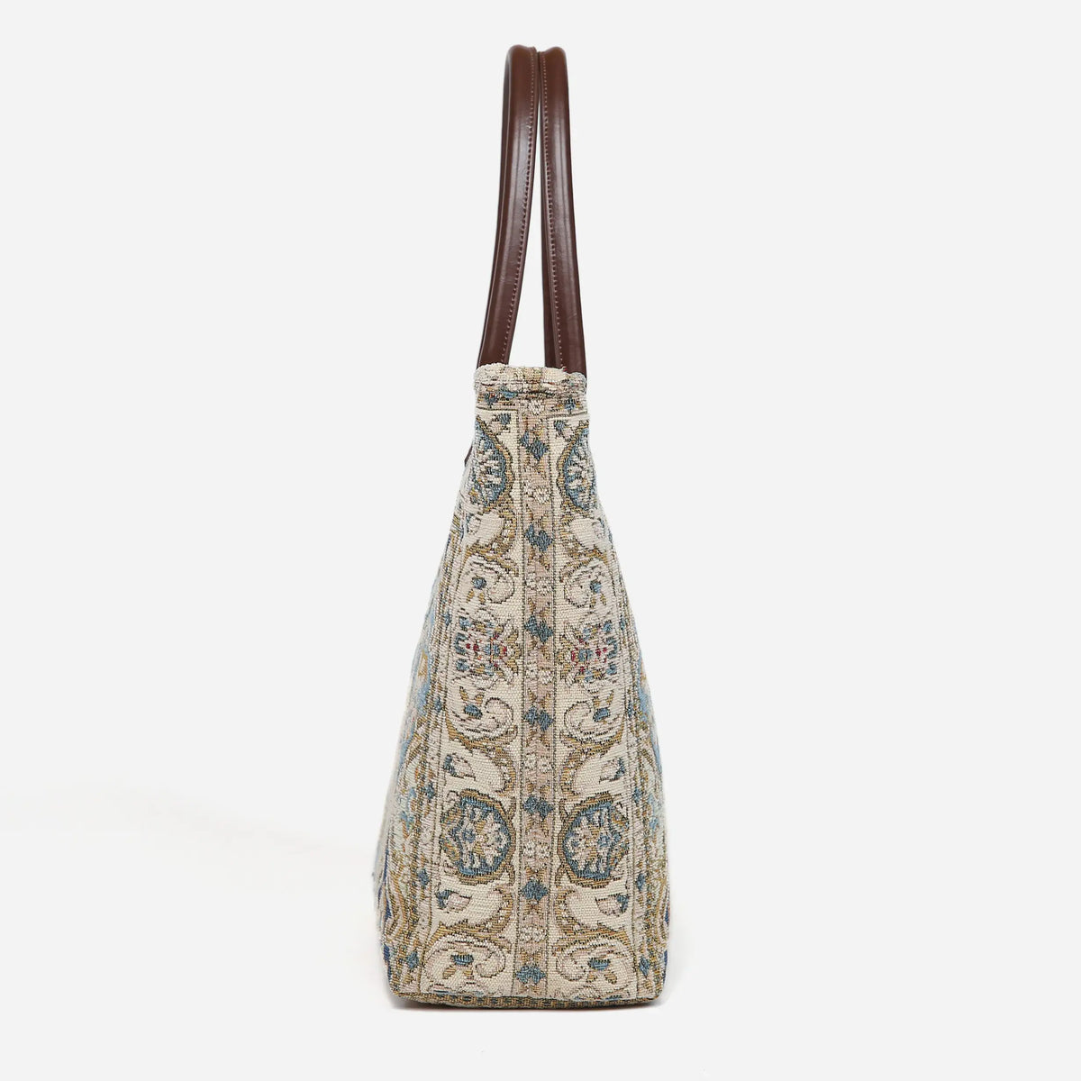 Golden Age Blue Carpet Tote Shopper Carpetbag of America side