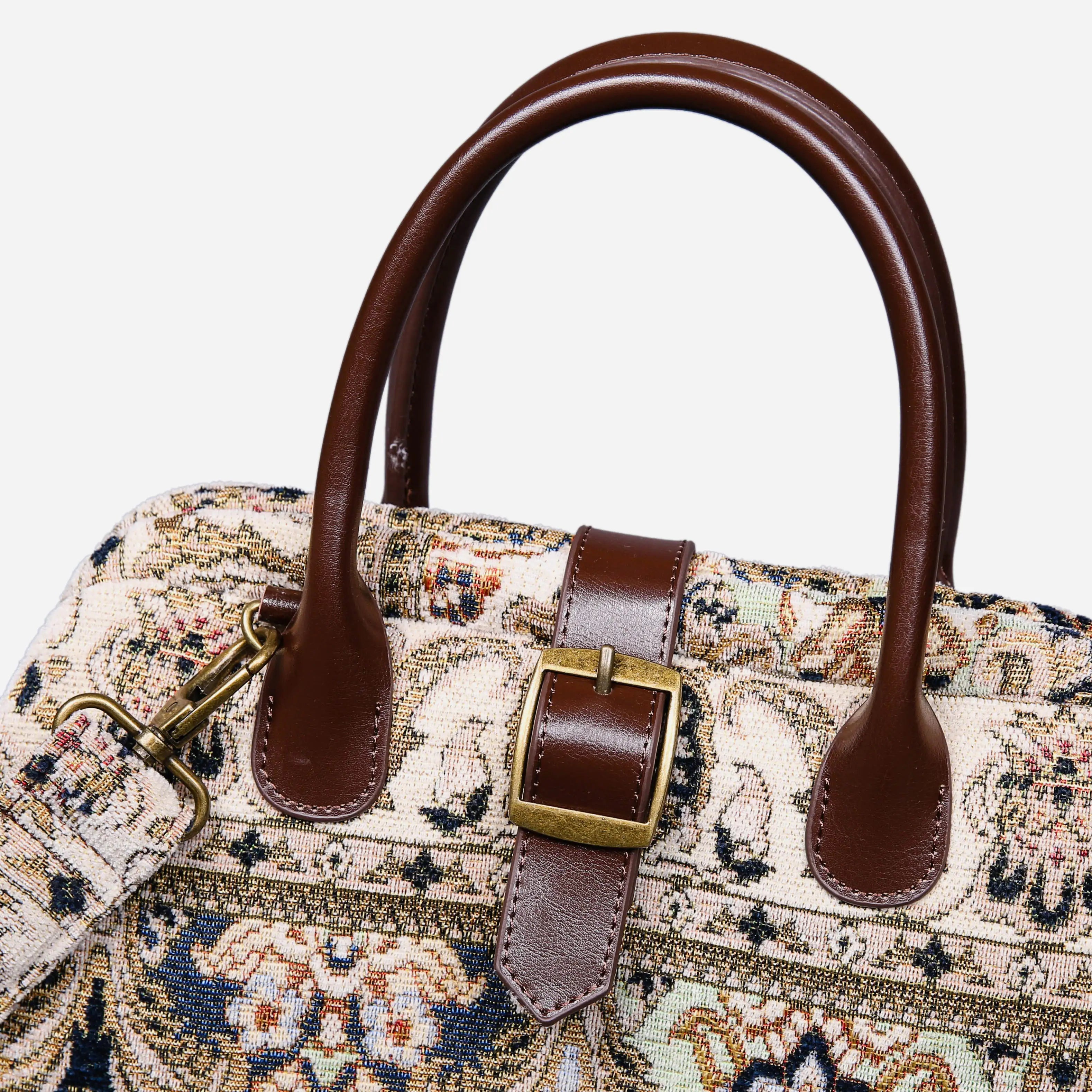 Golden Age Navy Carpet Handbag Purse of America buckle